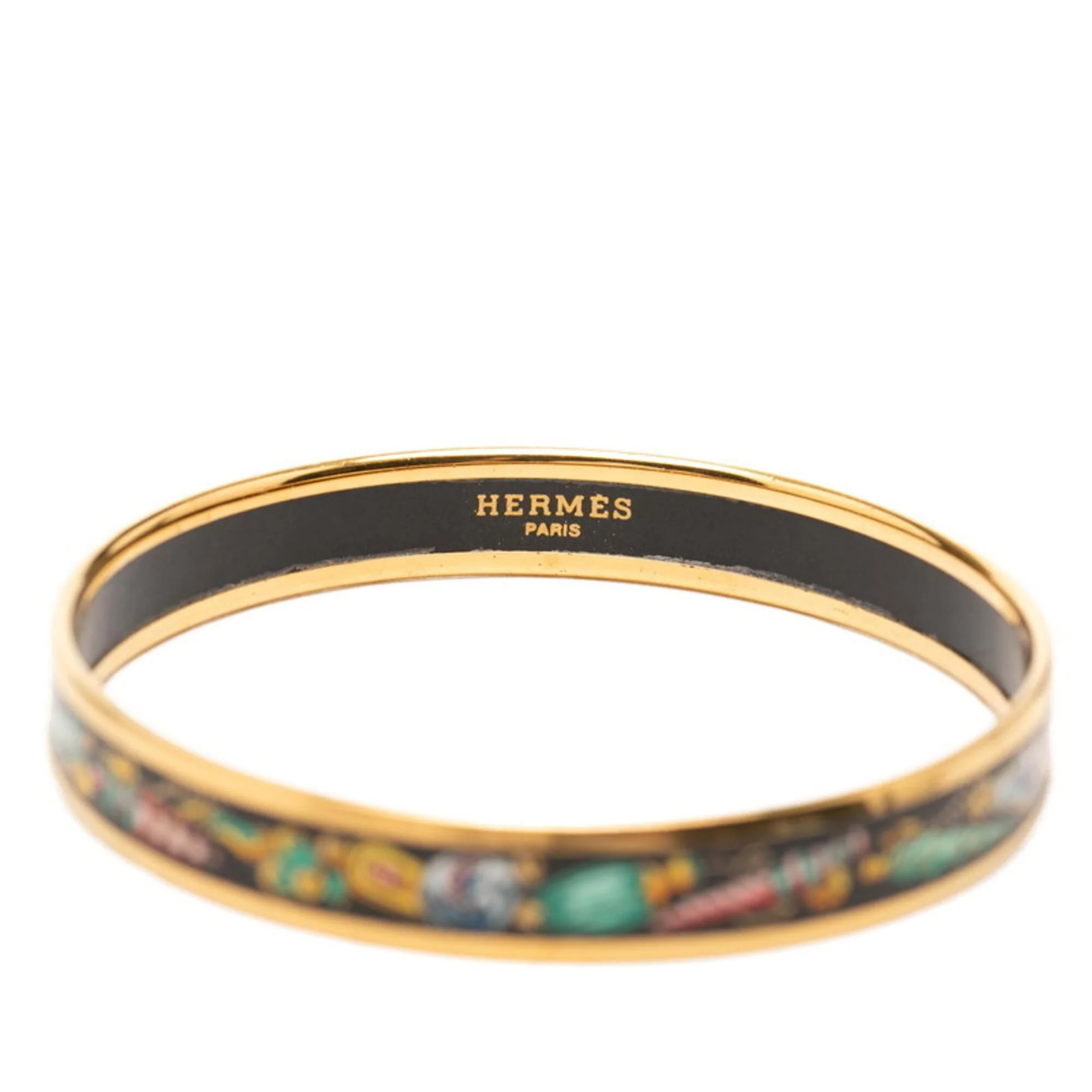 Email Cloisonné Bracelet Gold Multicolor Plated Mini - Image 5