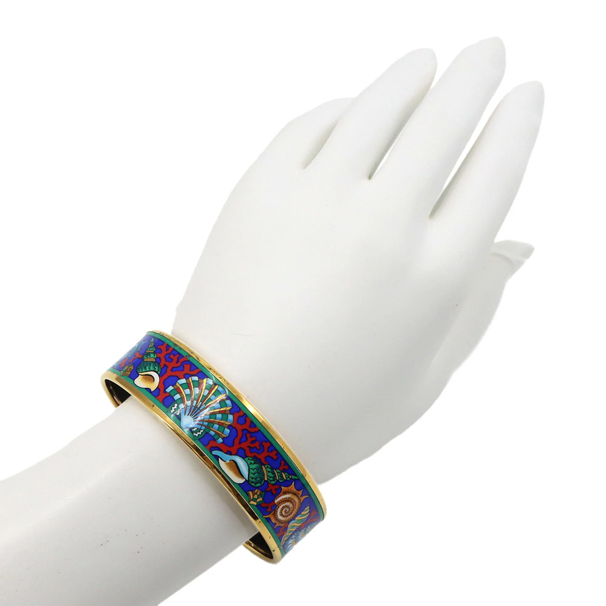 Email GM Bangle Bracelet Blue Gold Multicolor - Image 4