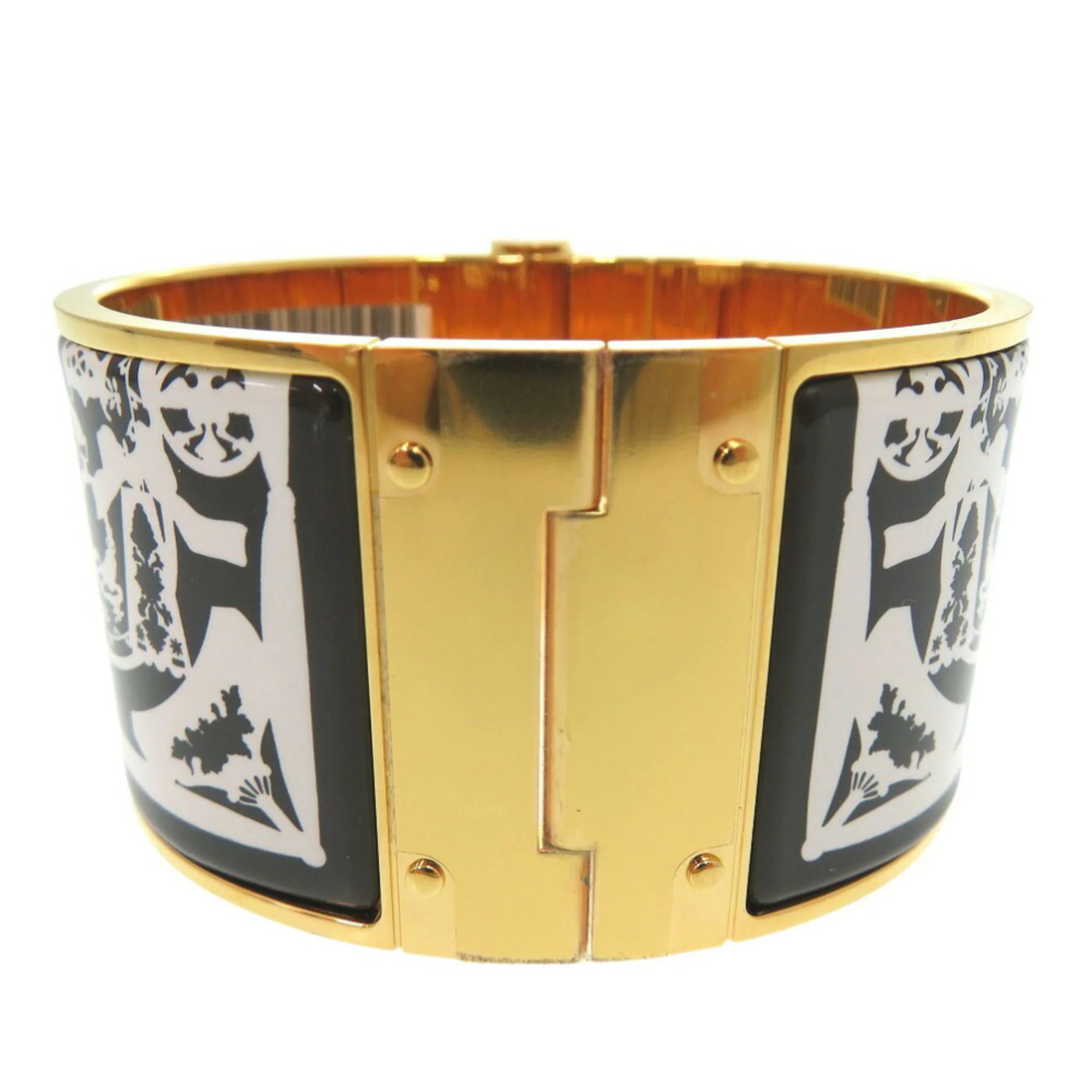 Enamel and Metal Bracelet Gold - Image 2