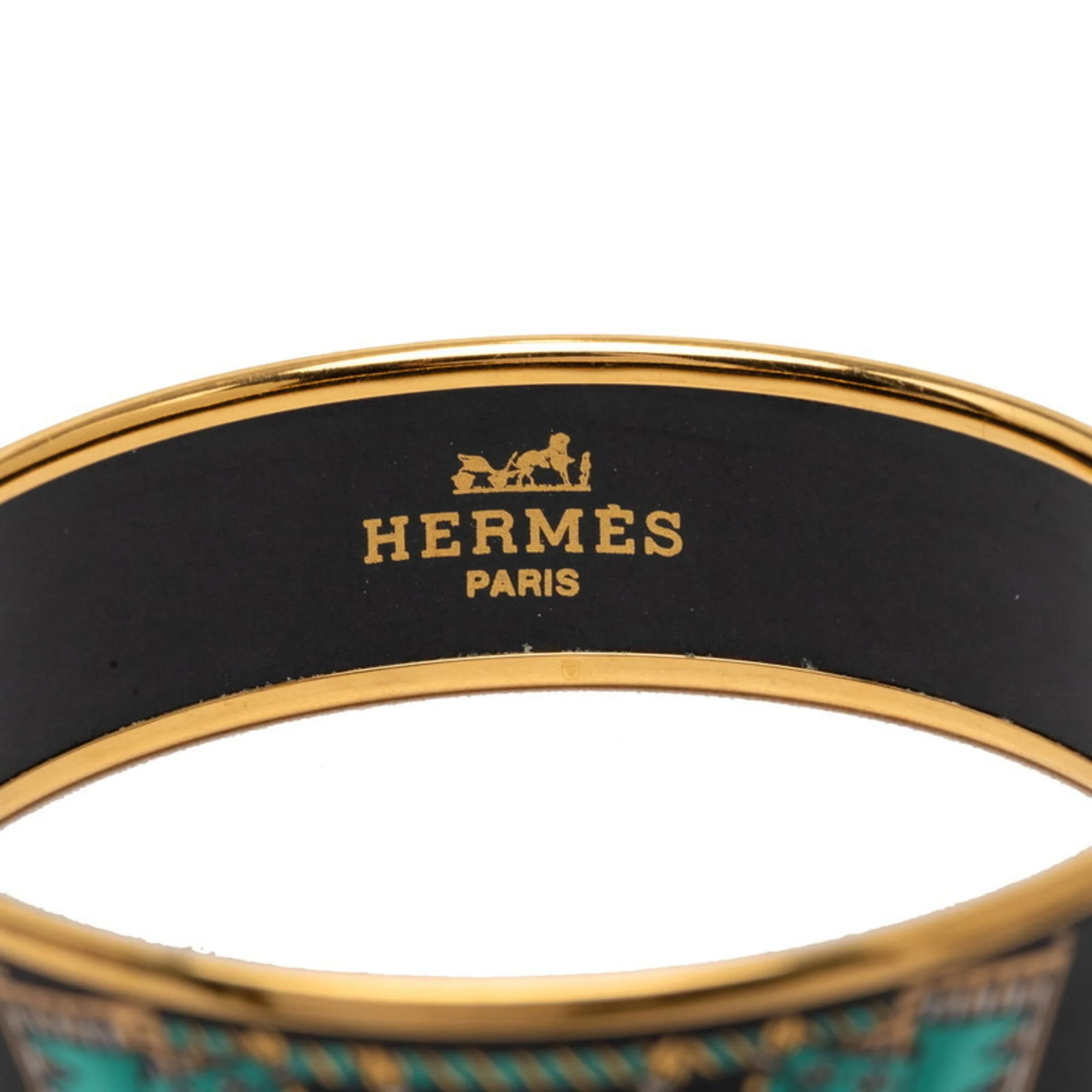 Enamel Cloisonné Bracelet Gold Black Plated - Image 4