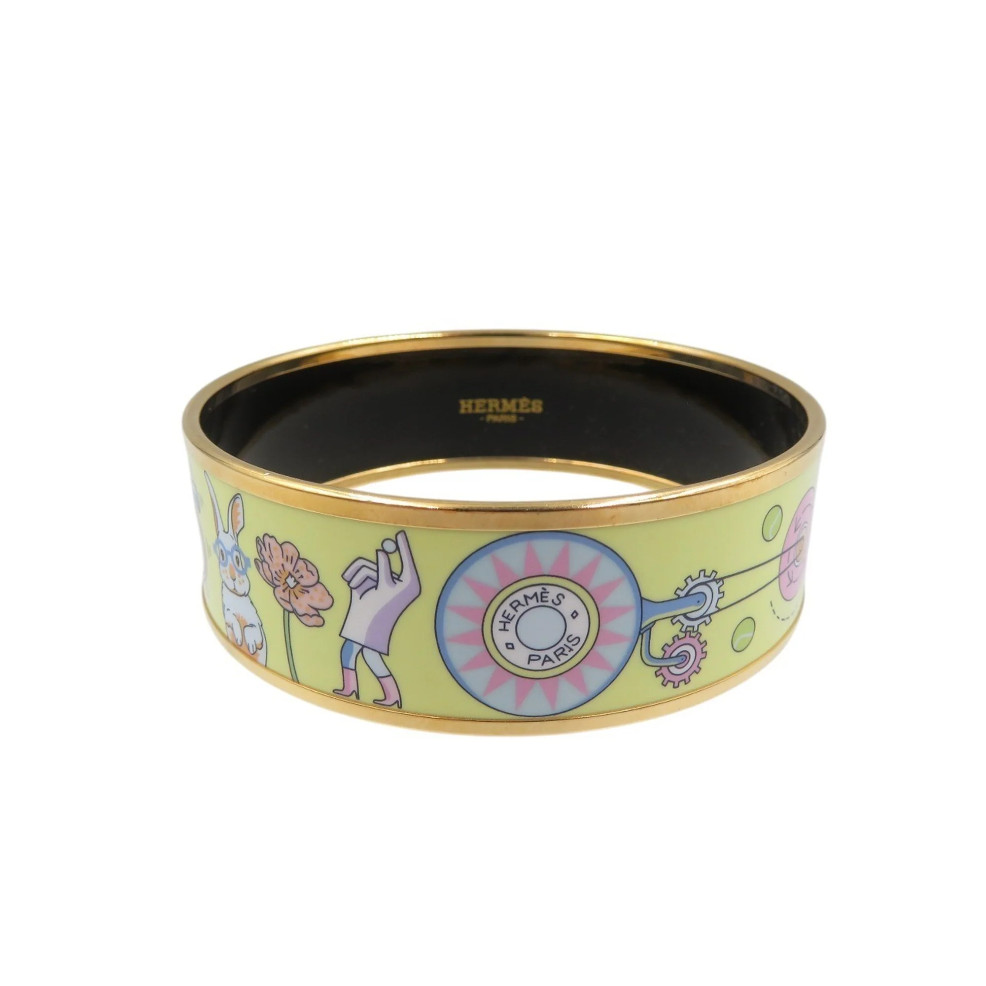 Enamel Cloisonne Bracelet Metal Yellow - Image 2