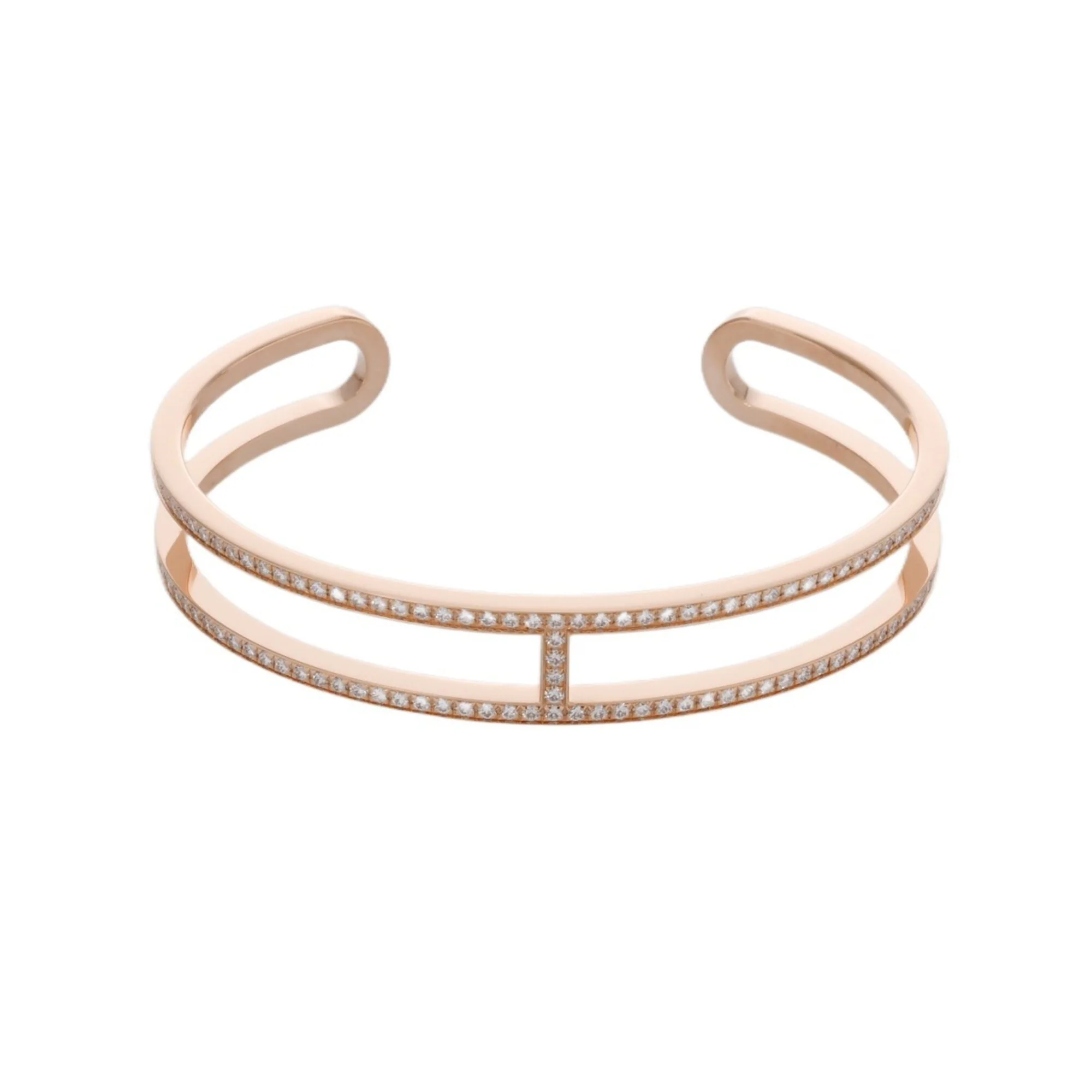 Everchaine d'Ancre Bracelet 18K Rose Gold with Diamond - Image 2