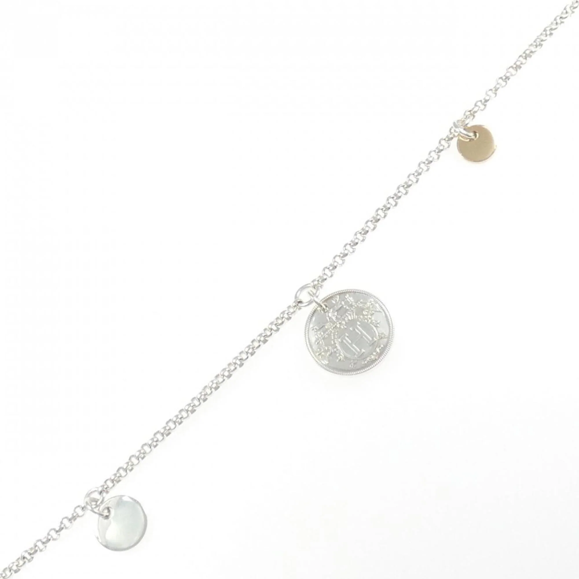 Ex-Libris Bracelet 18K Rose Gold and Sterling Silver Mini
