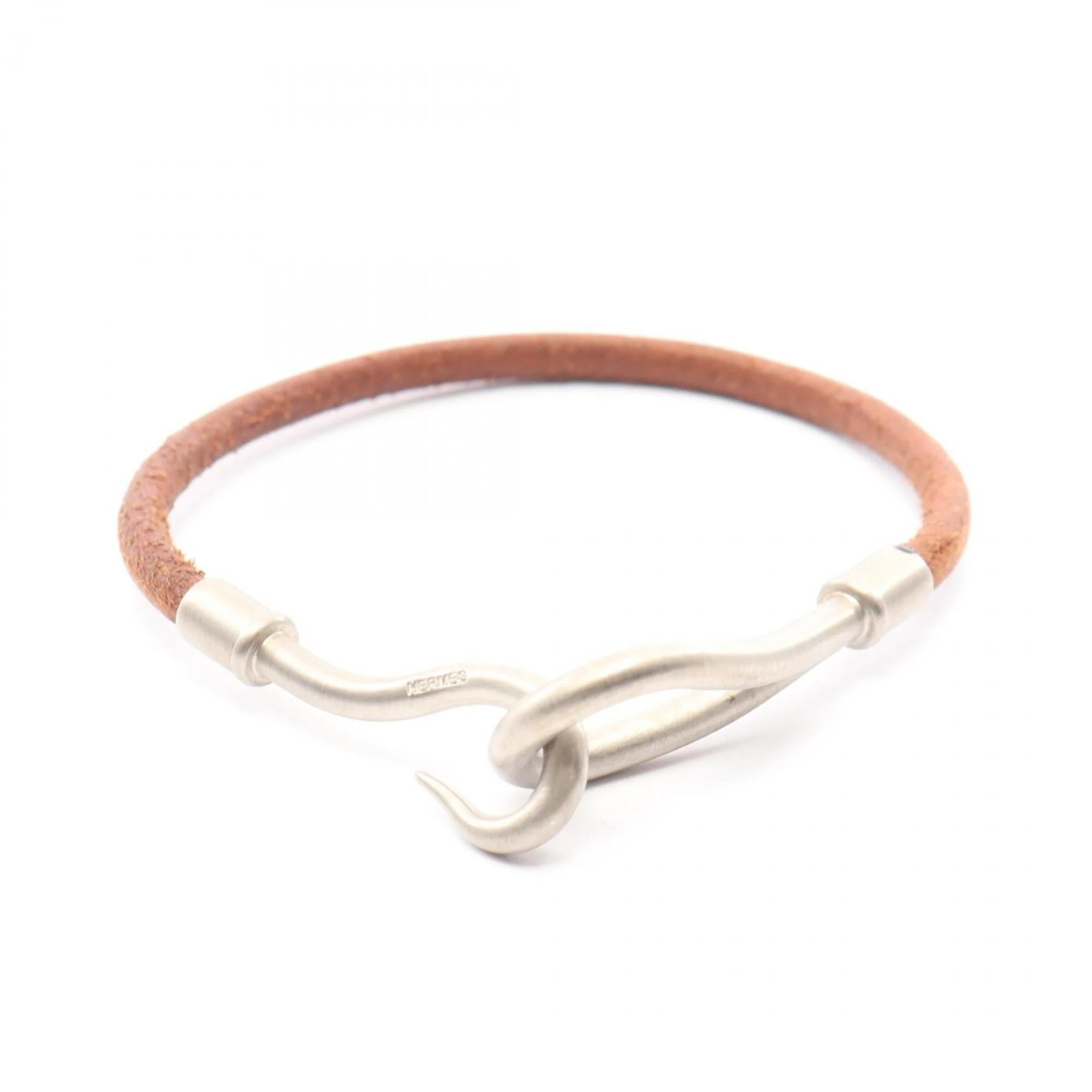 Jumbo Bracelet Leather and Stainless Steel