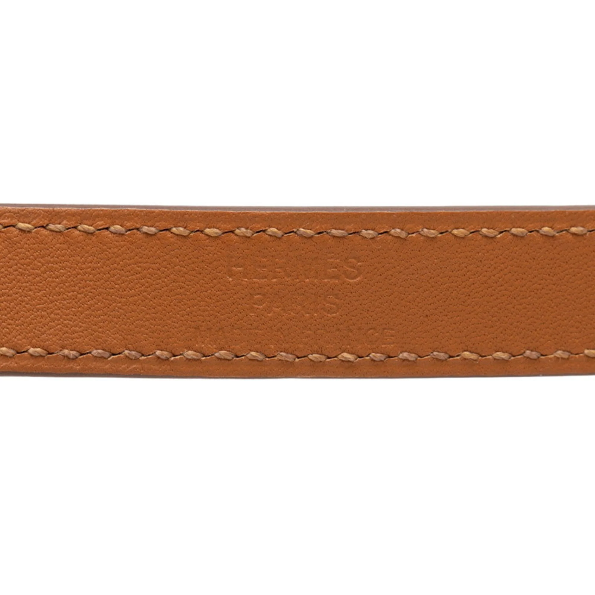 Kelly Double Tour Bracelet Epsom Leather Gold and Pink - Image 5
