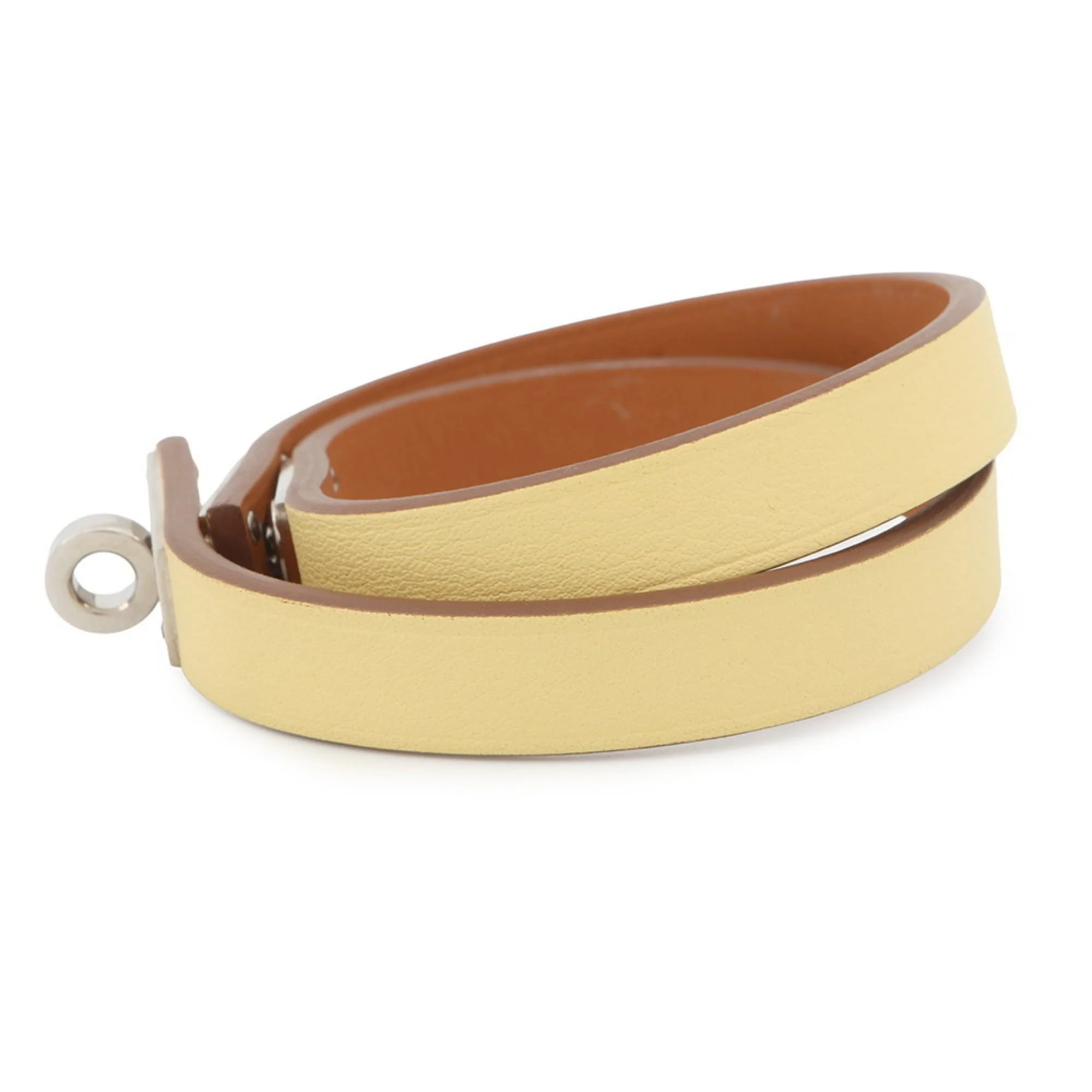 Kelly Double Tour Bracelet Swift Leather Jaune - Image 2