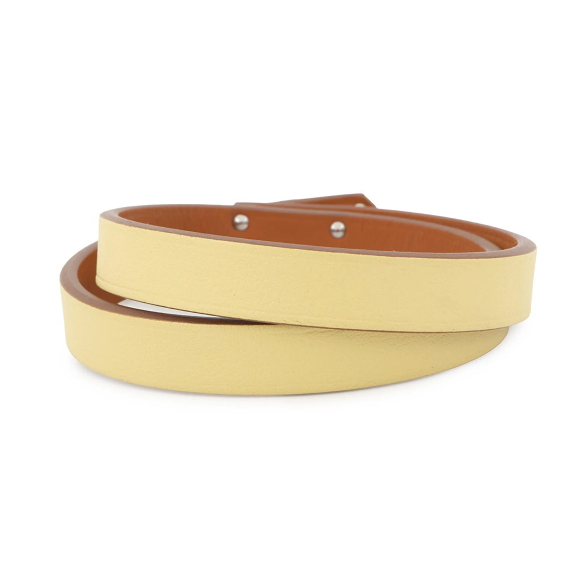 Kelly Double Tour Bracelet Swift Leather Jaune - Image 3