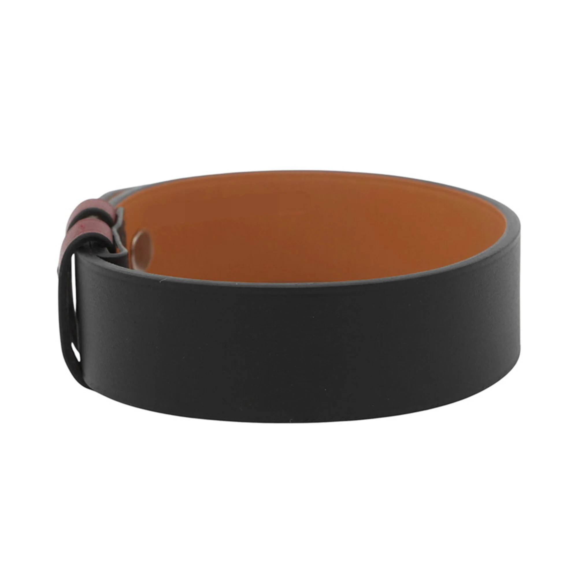 Leather Bracelet Black and Red - Image 3