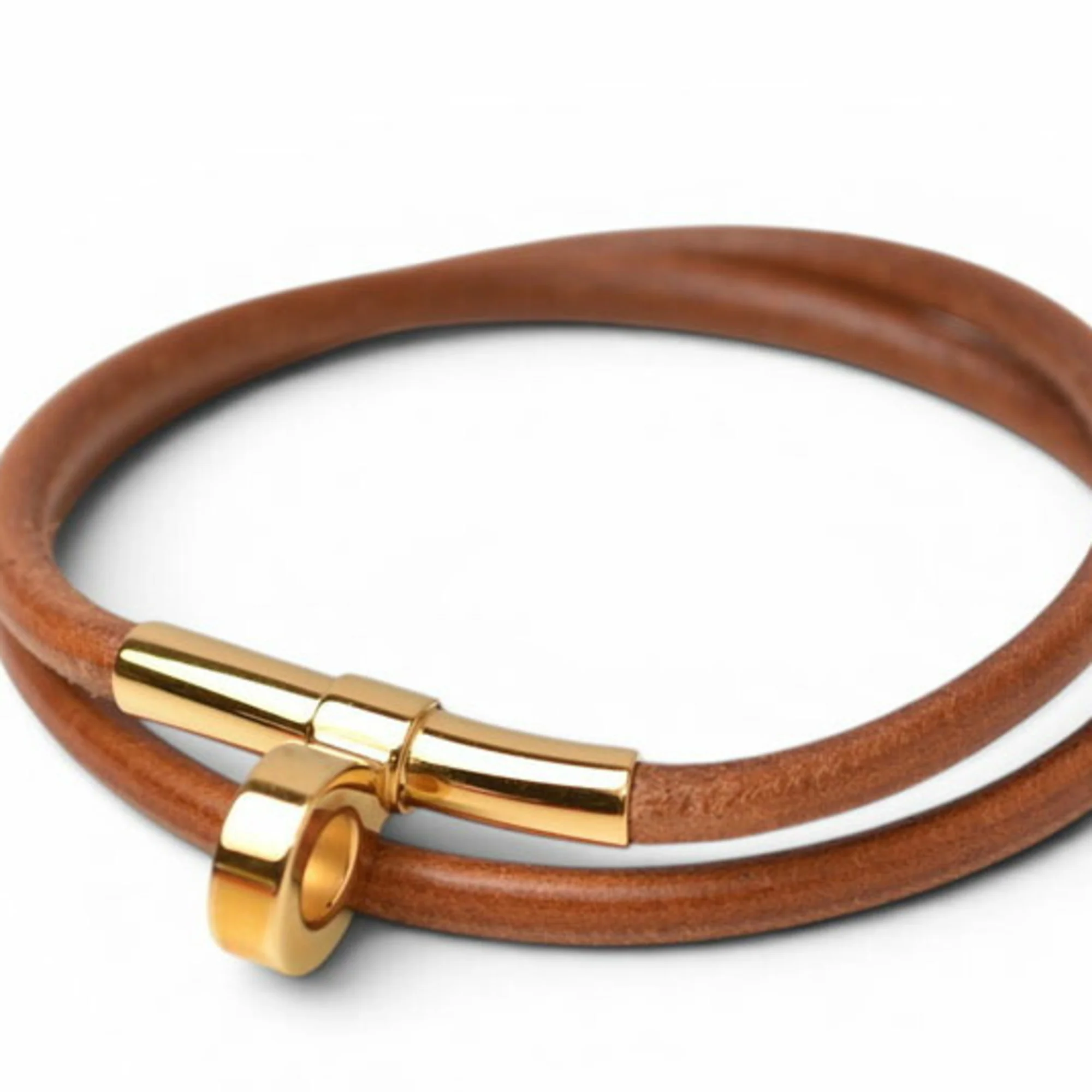 Leather Bracelet Brown - Image 2