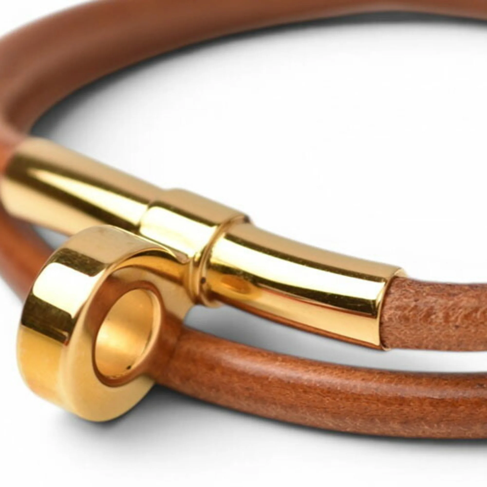Leather Bracelet Brown - Image 3