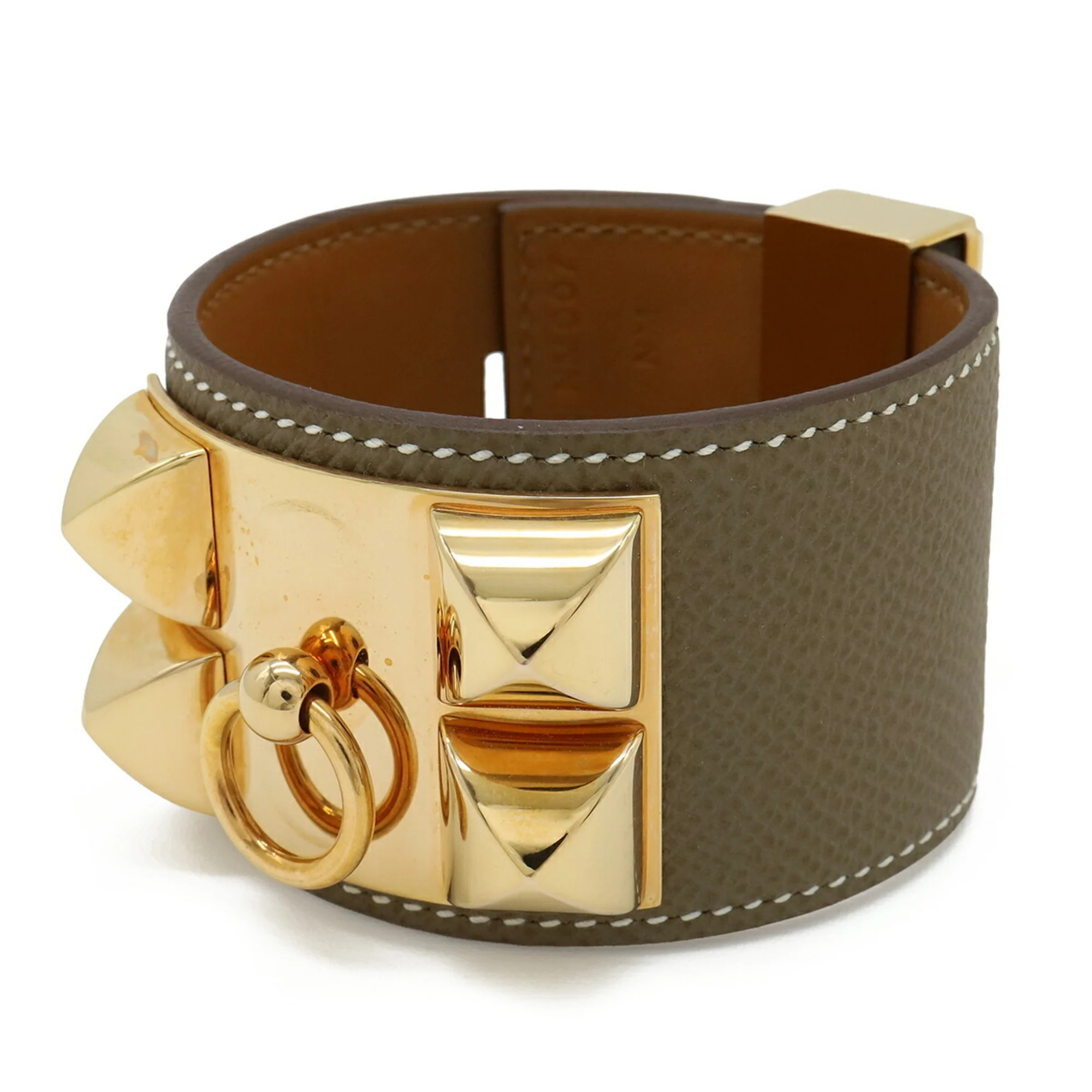 Medor Bracelet Epsom Leather Etoupe Gray - Image 2