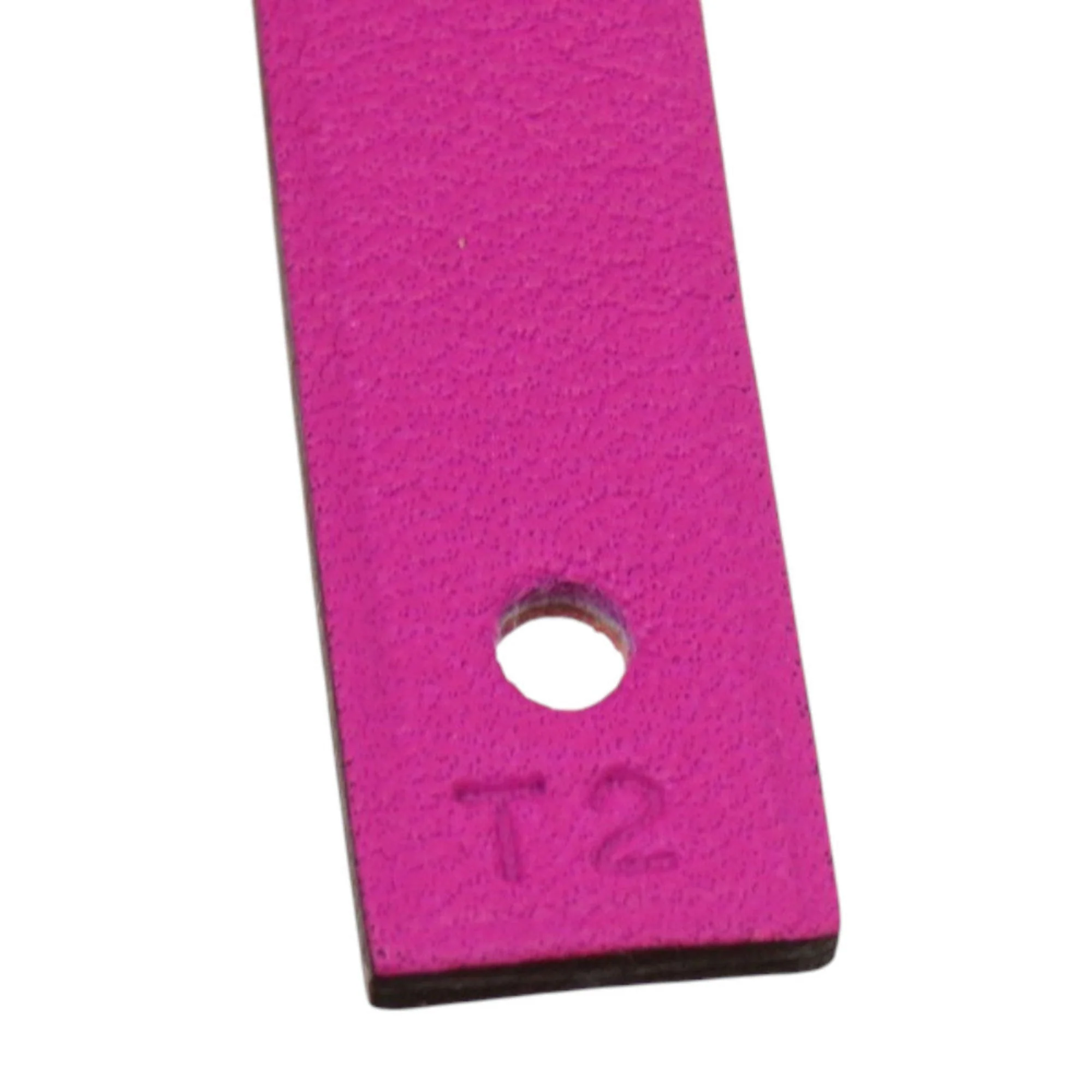 Medor Bracelet Leather and Metal Bicolor Orange Purple - Image 9