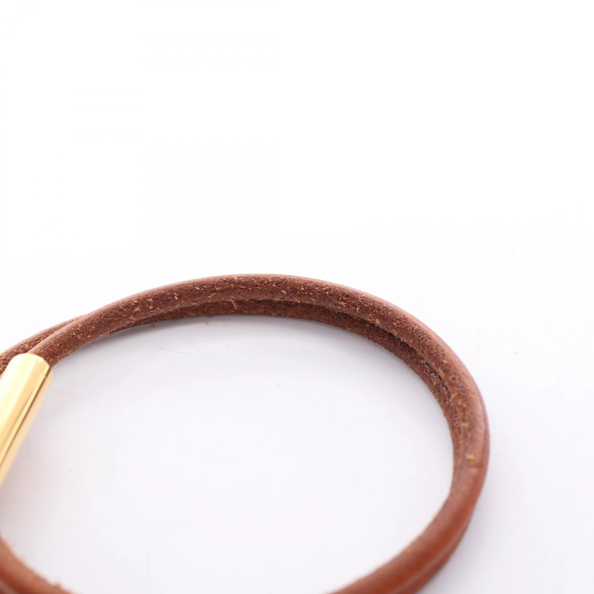 Tourni Tresse Bracelet Gold and Leather Brown/Gold Tone - Image 7