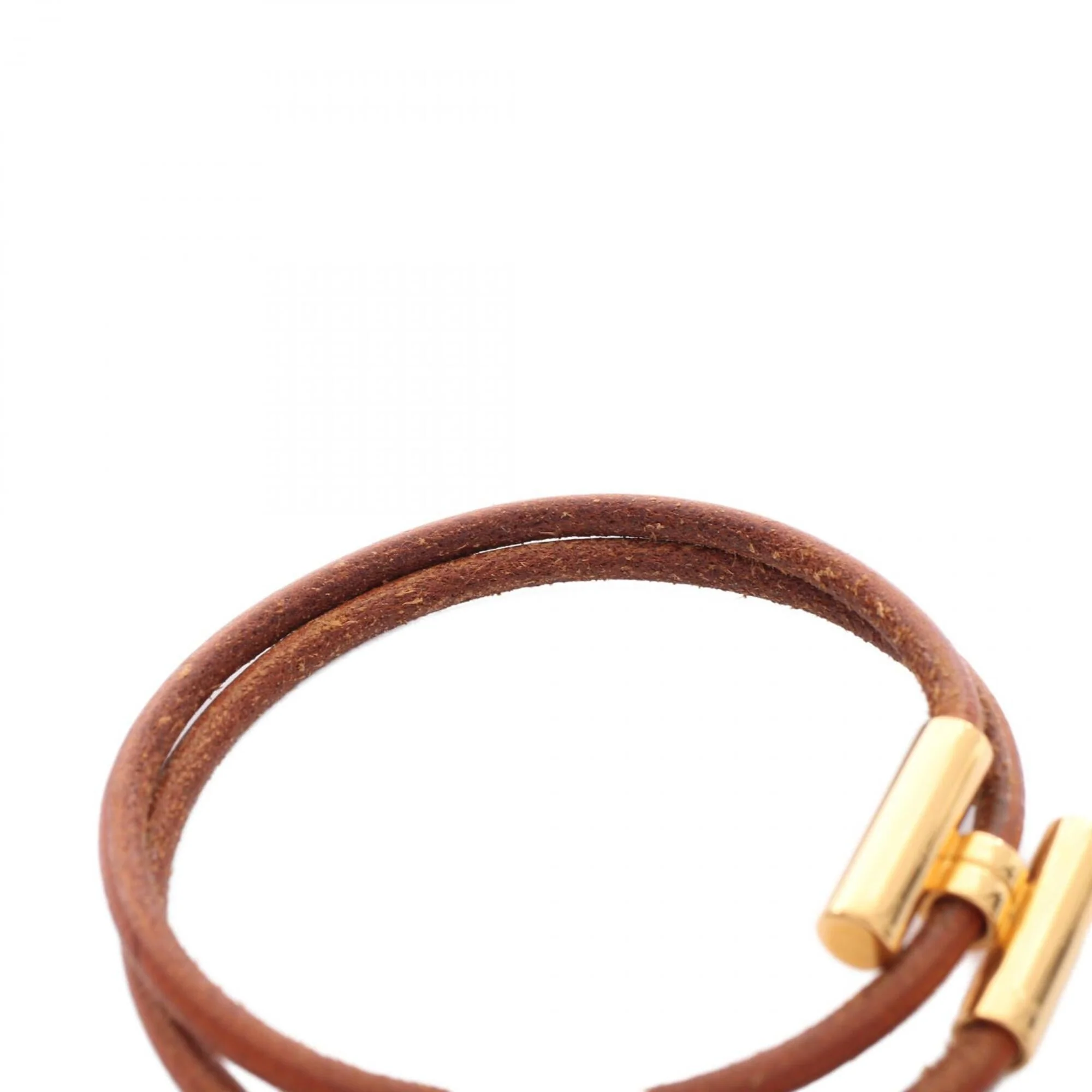 Tourni Tresse Bracelet Gold and Leather Brown/Gold Tone - Image 8