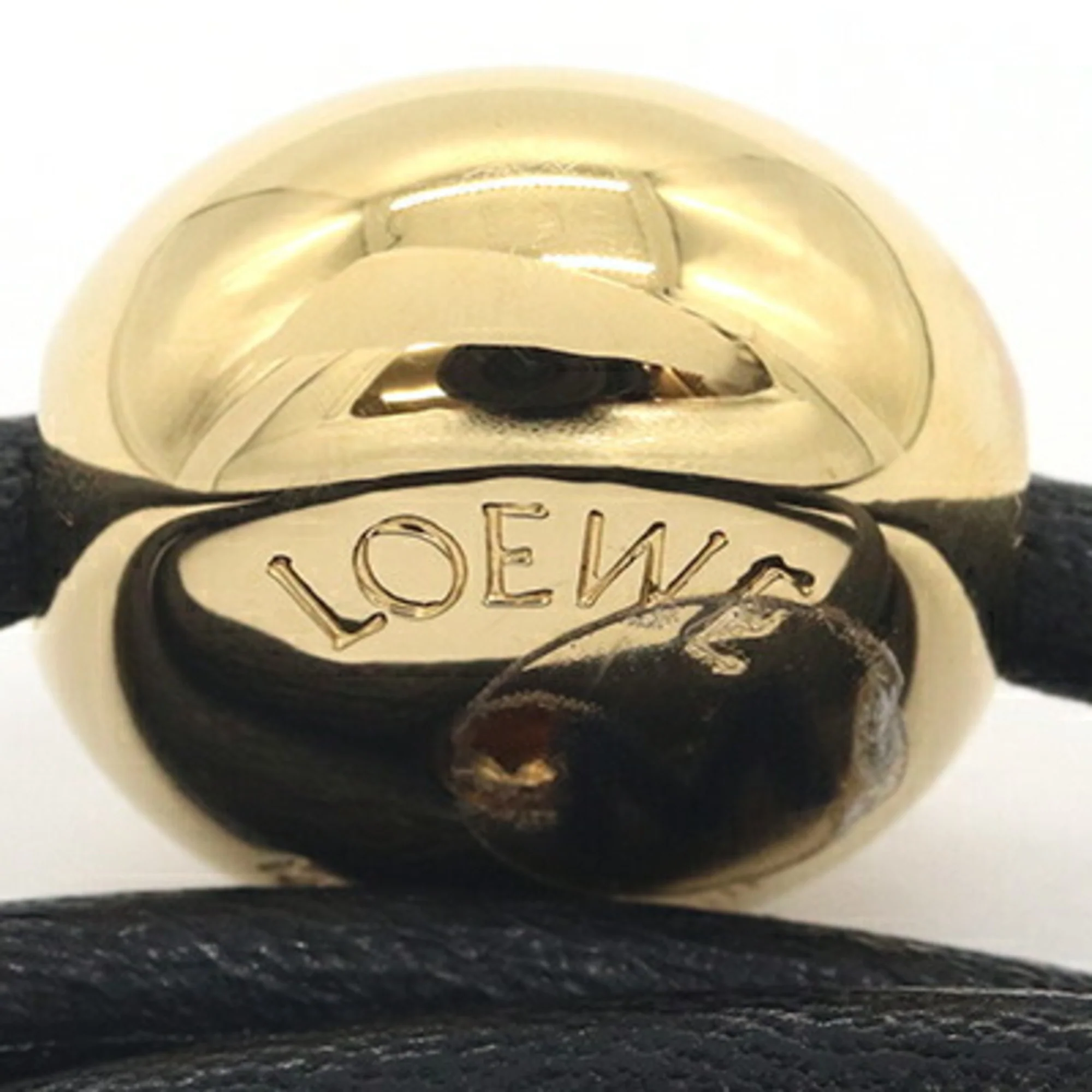 Anagram Poupelle Bracelet Leather and Metal Black - Image 3