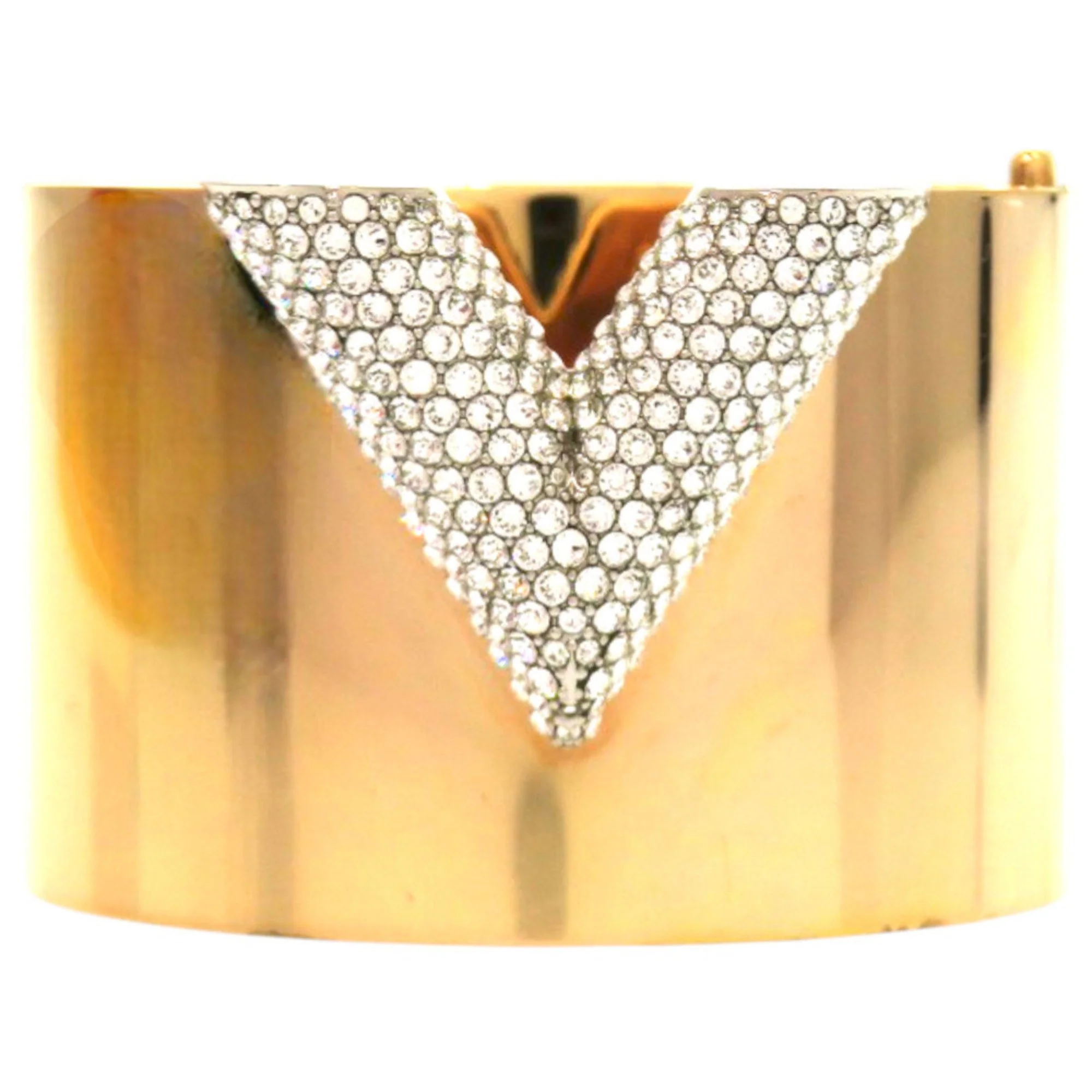 Bangle Gold And Rhinestone Bracelet - Image 3