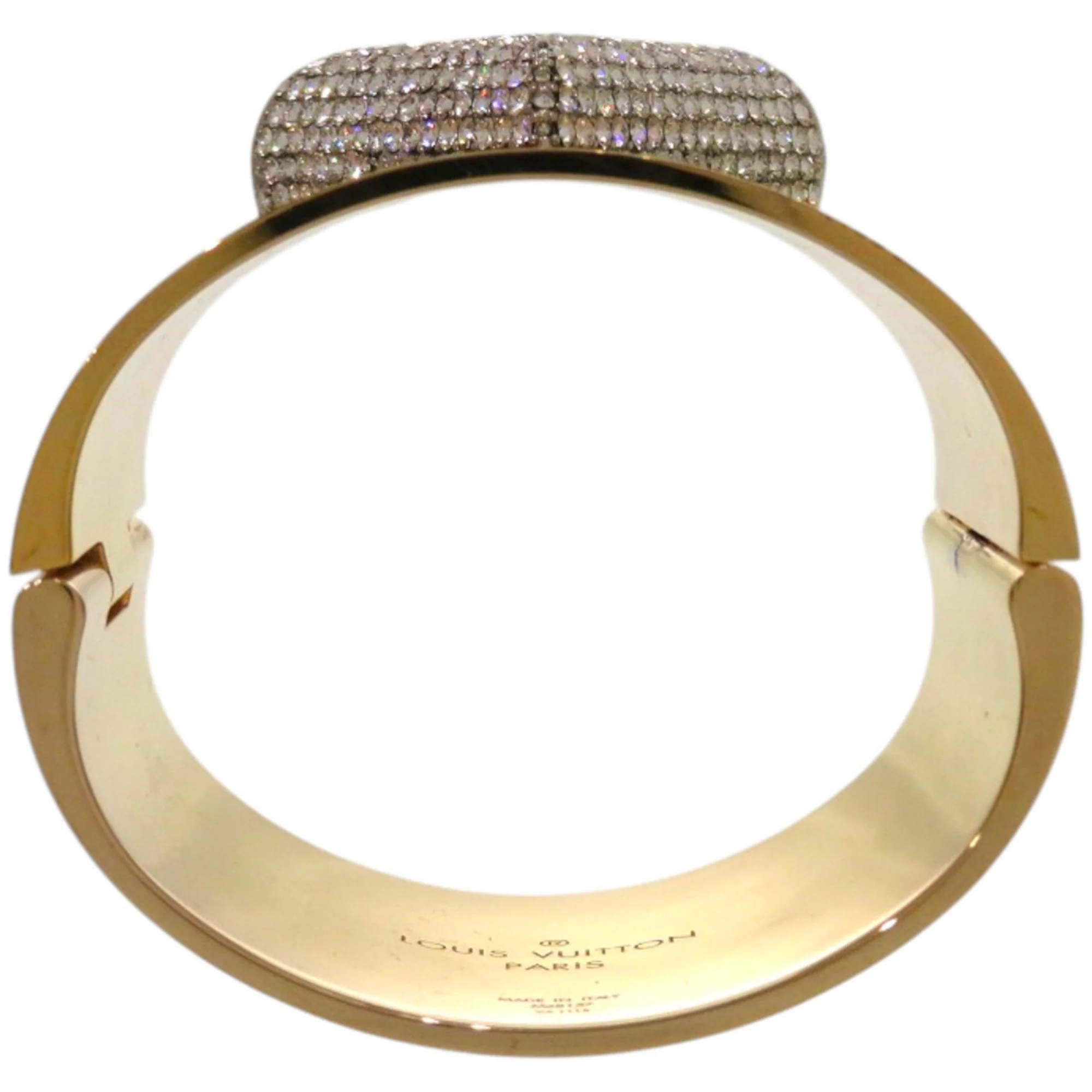 Bangle Gold And Rhinestone Bracelet - Image 6