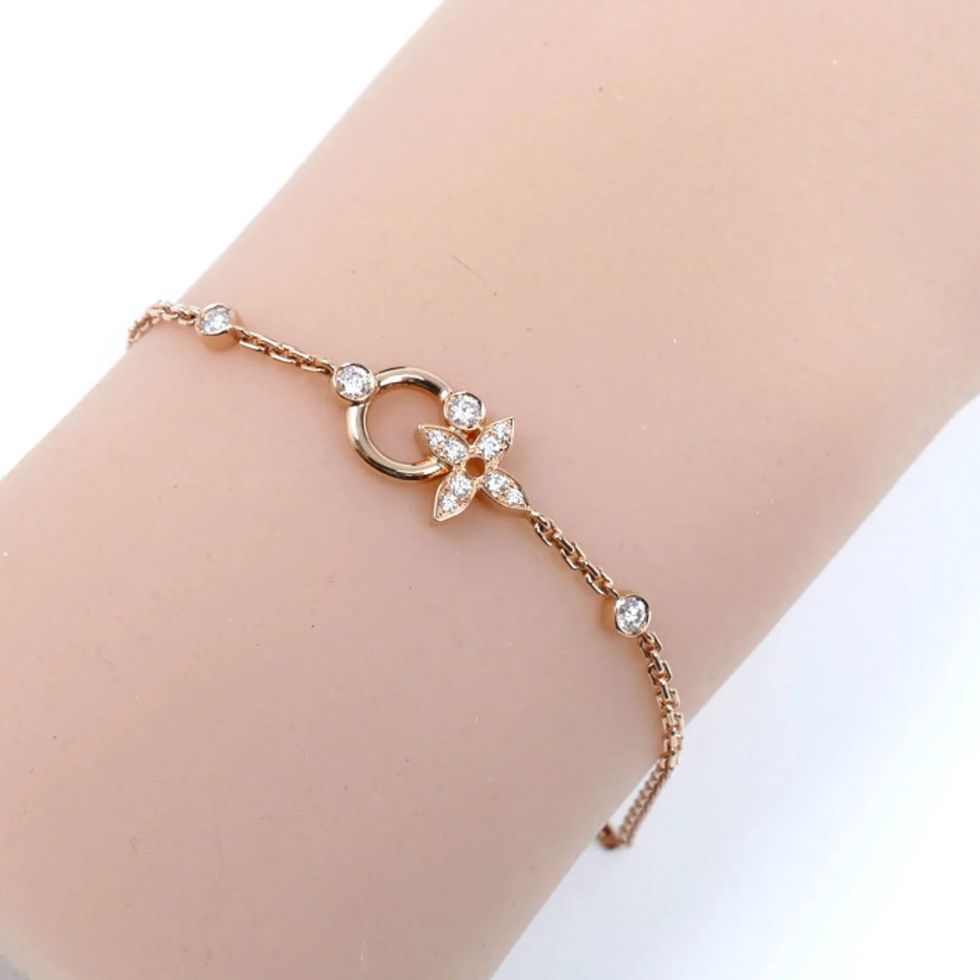 Bracelet 18K Rose Gold With Diamond - Image 6