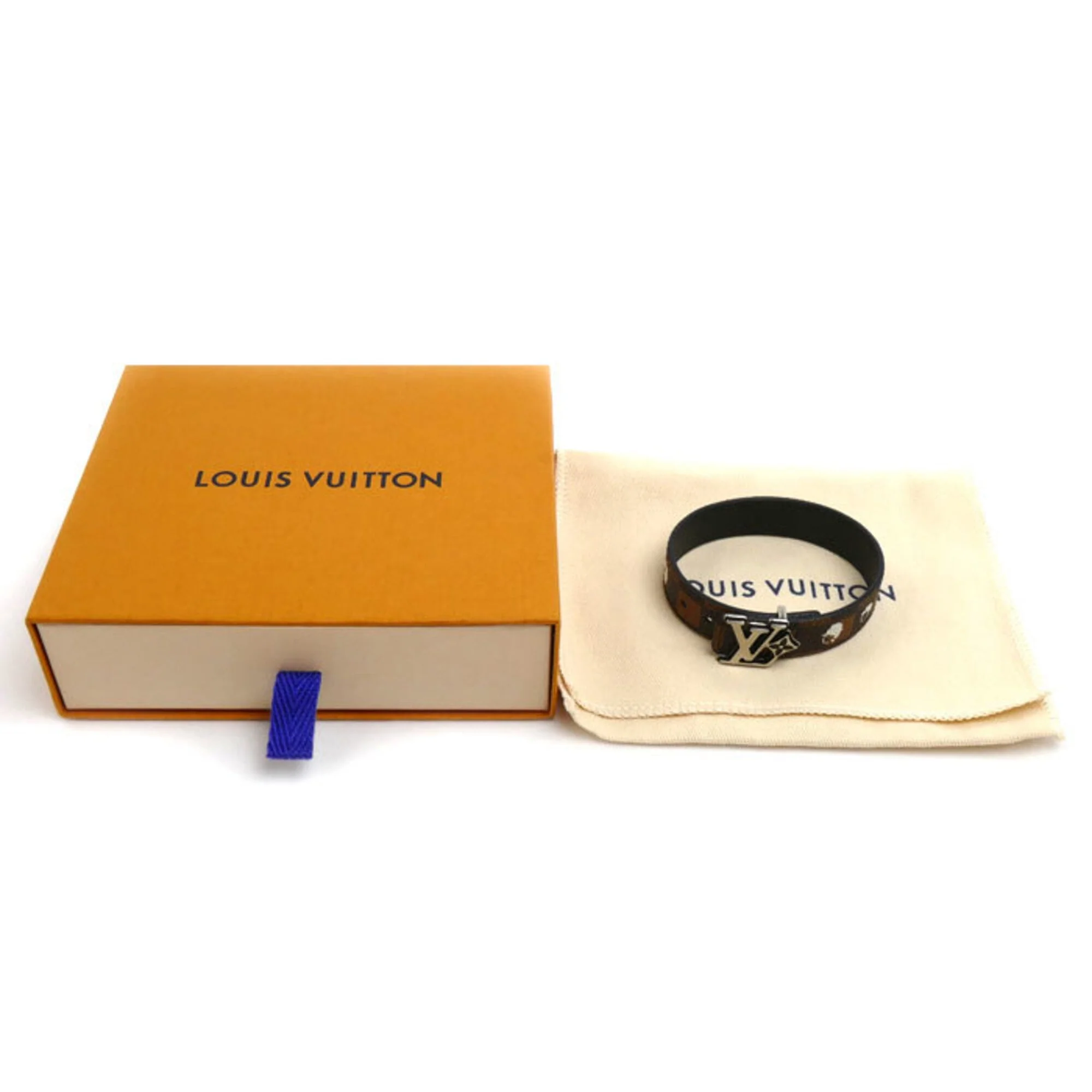 Bracelet Damier Canvas Black and Brown Reversible - Image 5