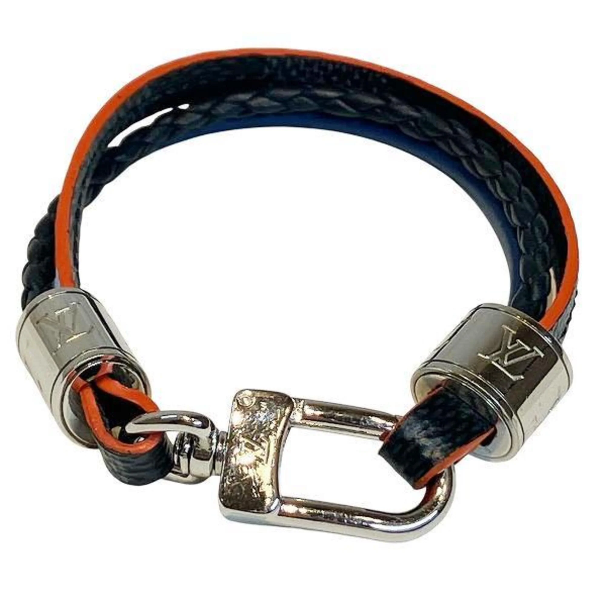 Bracelet Leather Black and Blue