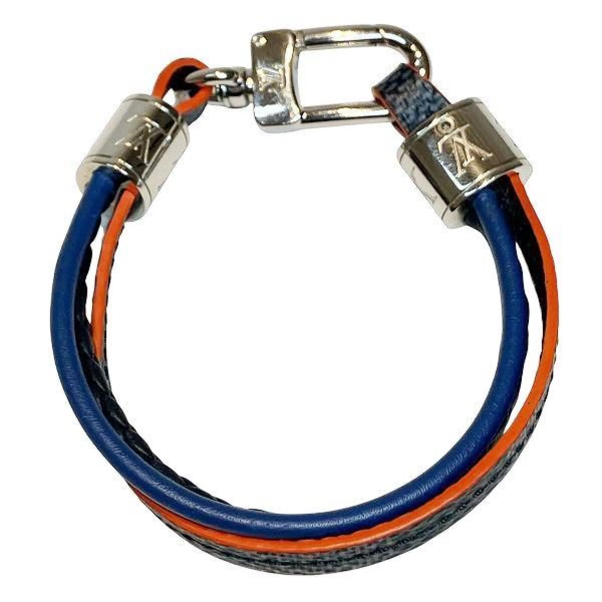 Bracelet Leather Black and Blue - Image 6