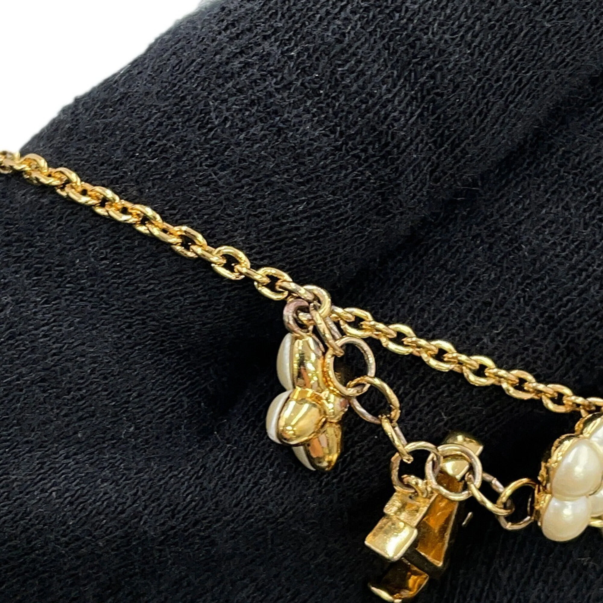 Bracelet Metal Gold with Artificial Pearl - Image 7