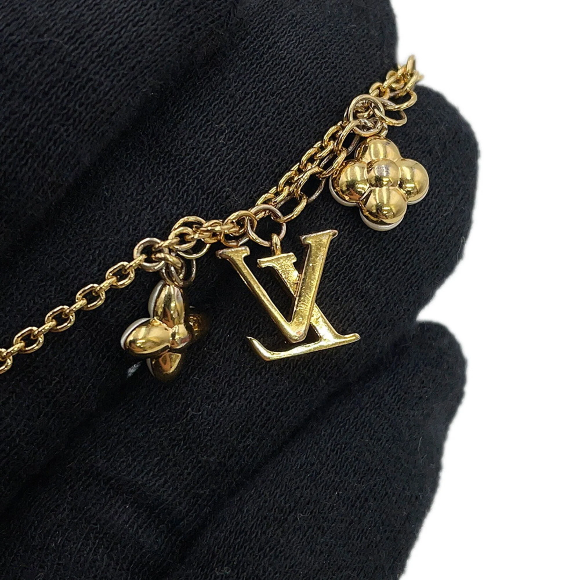 Bracelet Metal Gold with Artificial Pearl - Image 9