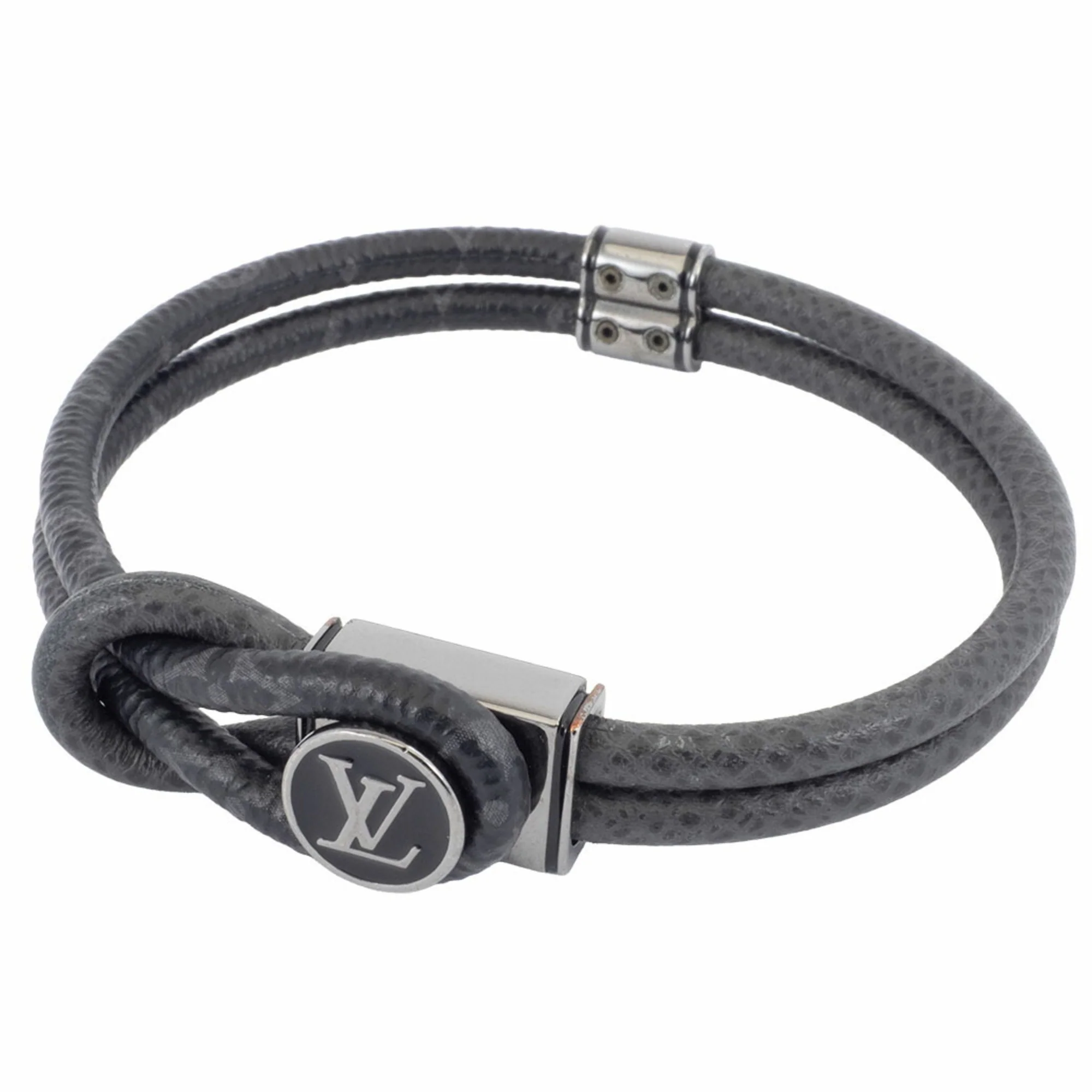 Bracelet Monogram Canvas Black and Gray