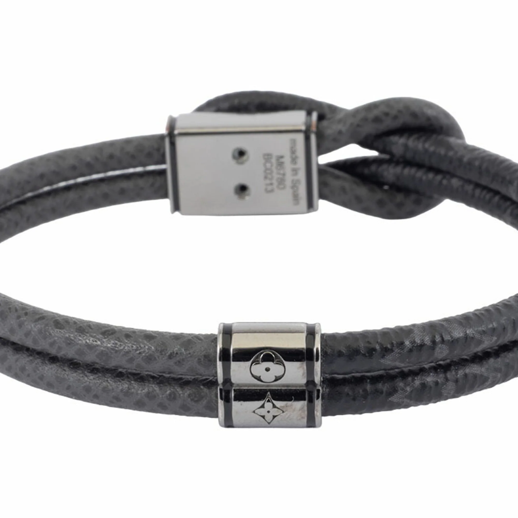 Bracelet Monogram Canvas Black and Gray - Image 4