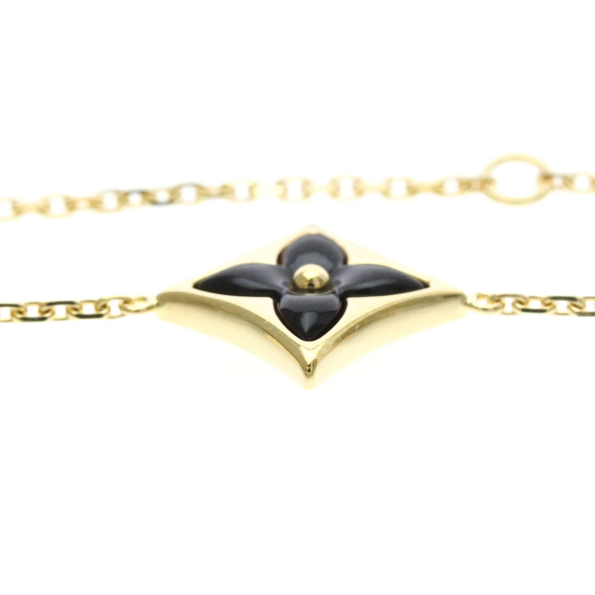 Charm Bracelet 18K Yellow Gold and Onyx - Image 3