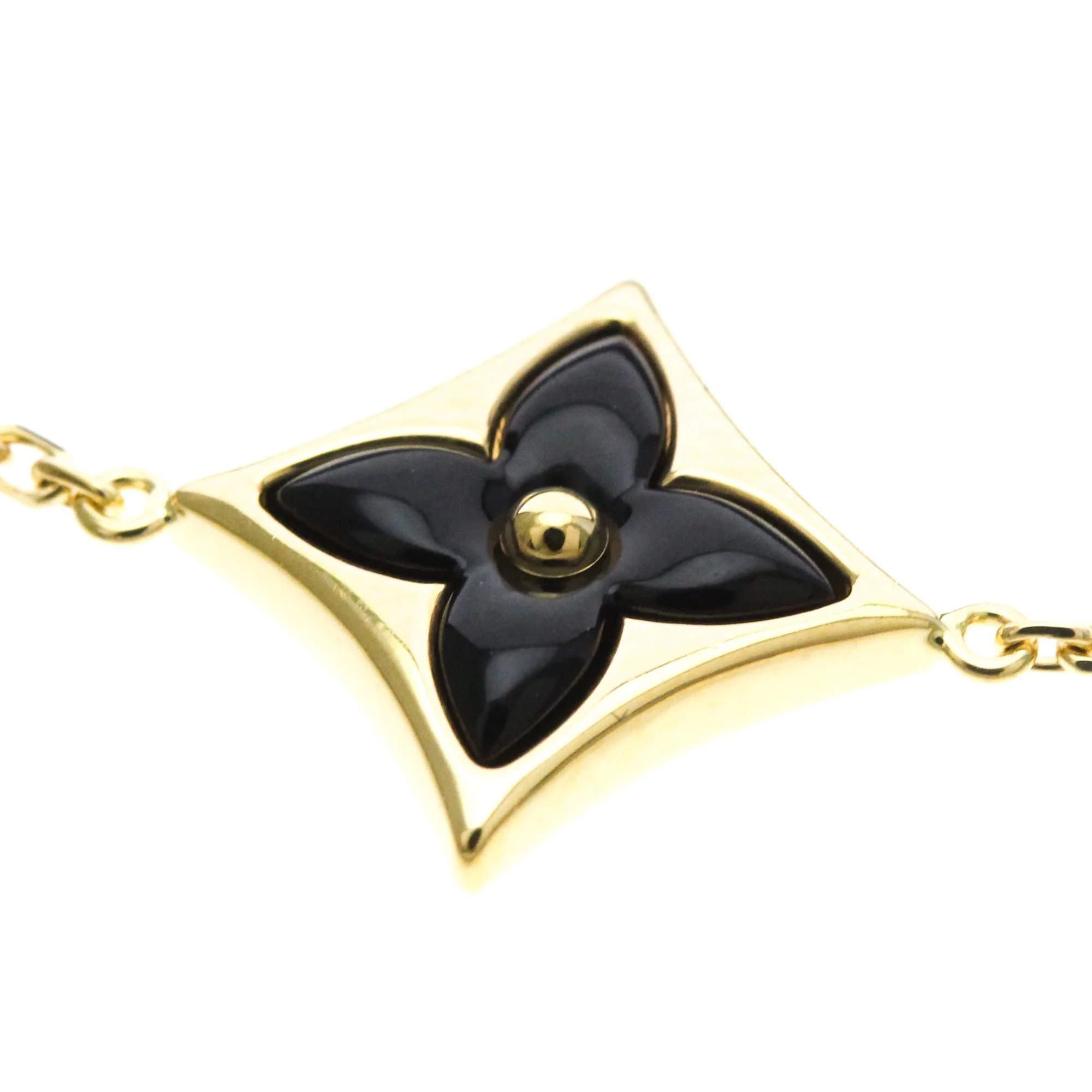 Charm Bracelet 18K Yellow Gold and Onyx - Image 6