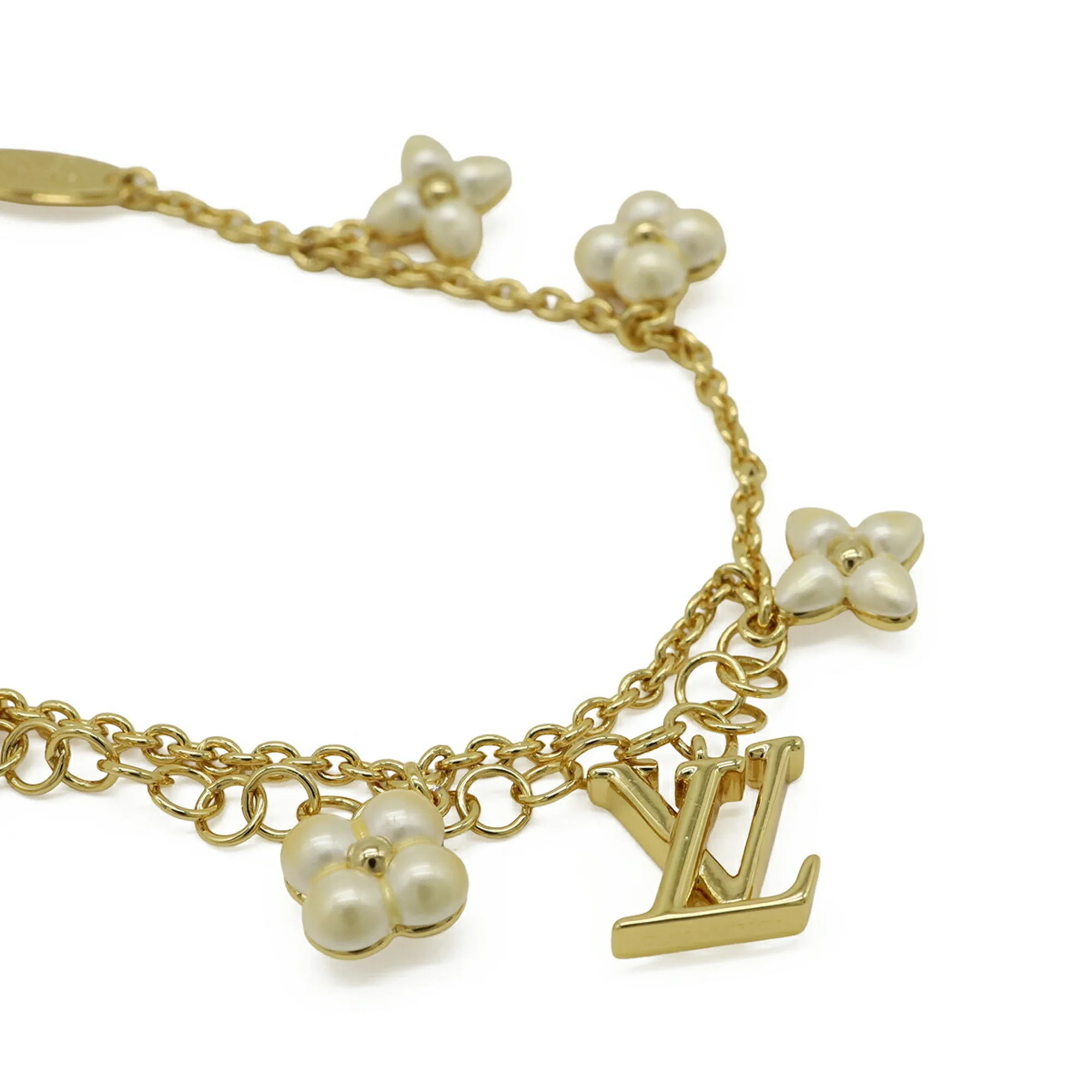 Floragram Monogram Flower Bracelet Gold - Image 3