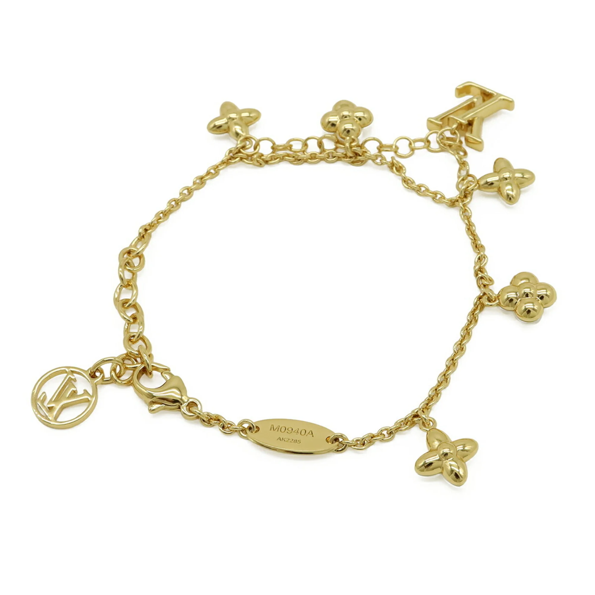 Floragram Monogram Flower Bracelet Gold - Image 4