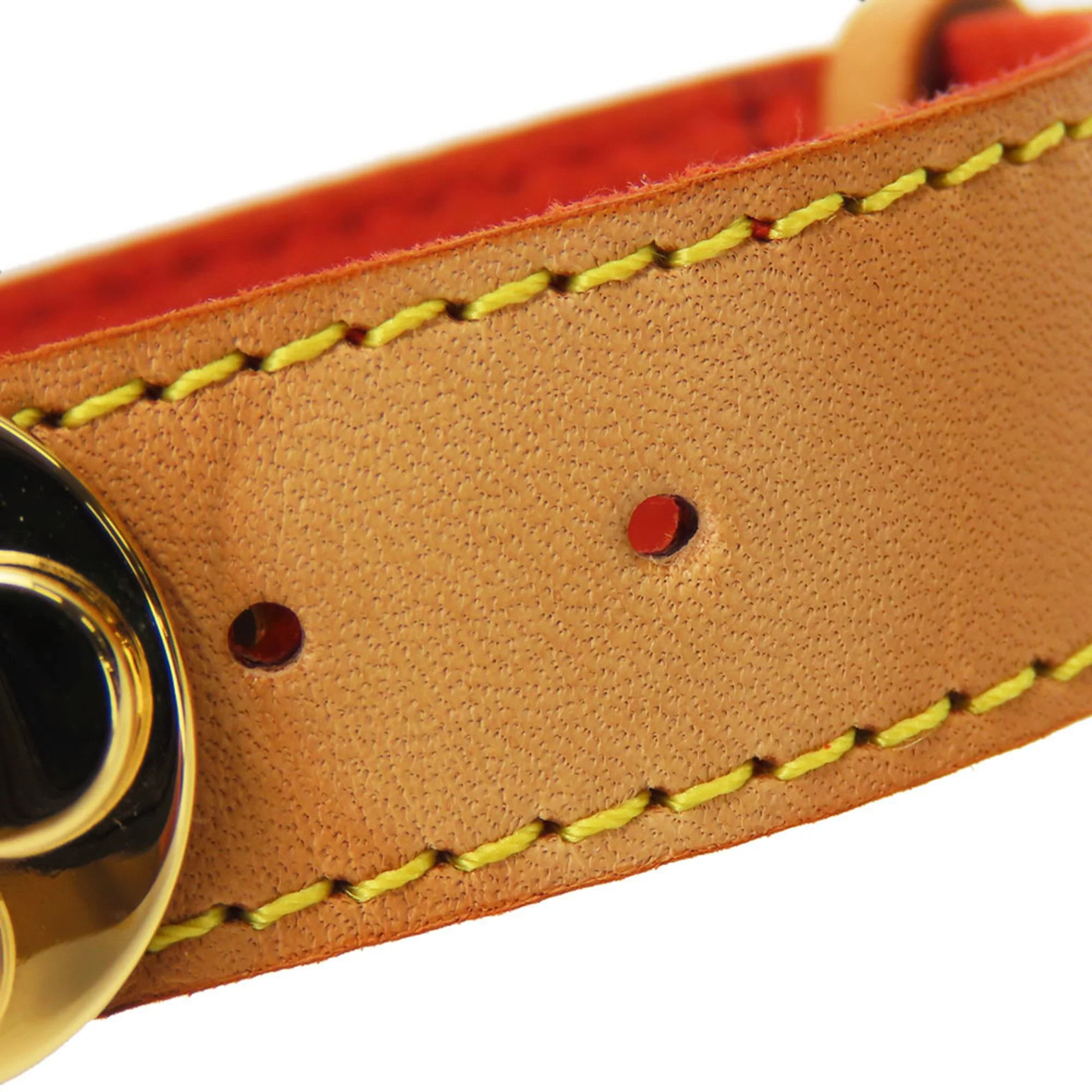 Good Luck Bracelet Leather and Metal Beige - Image 7