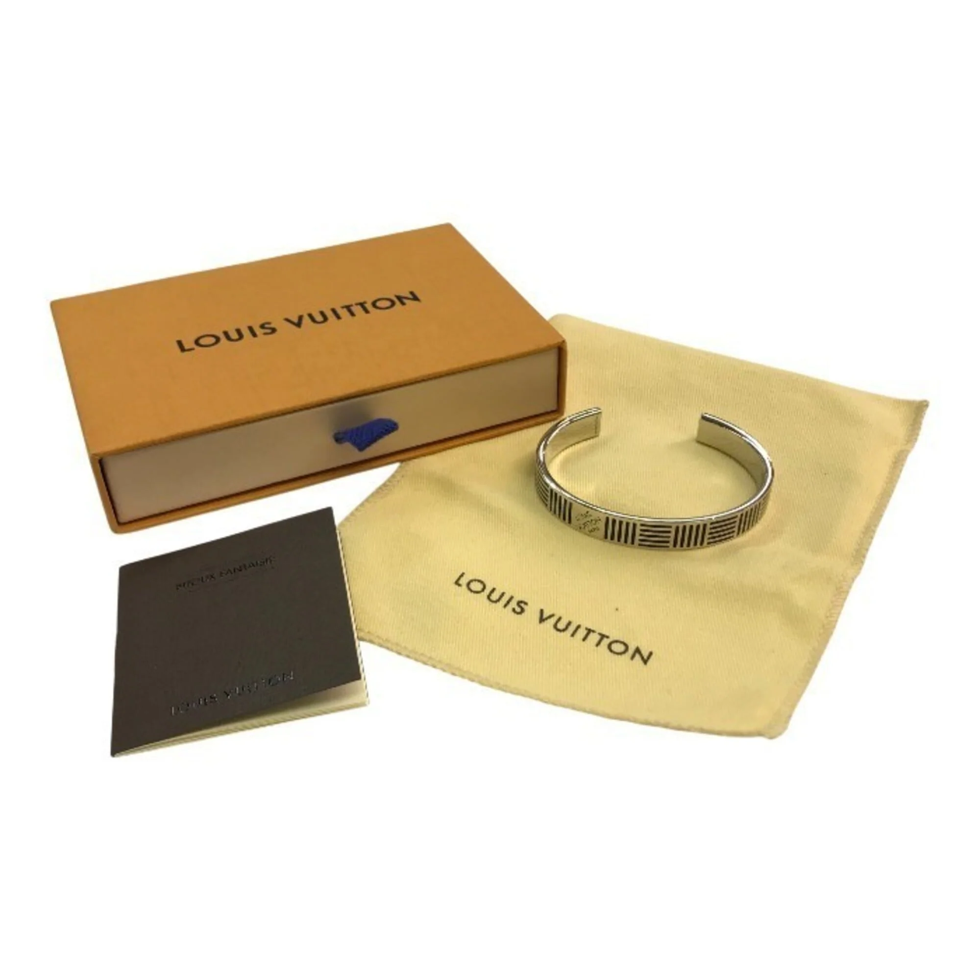 Jonc Damier Bracelet Black and Silver - Image 8