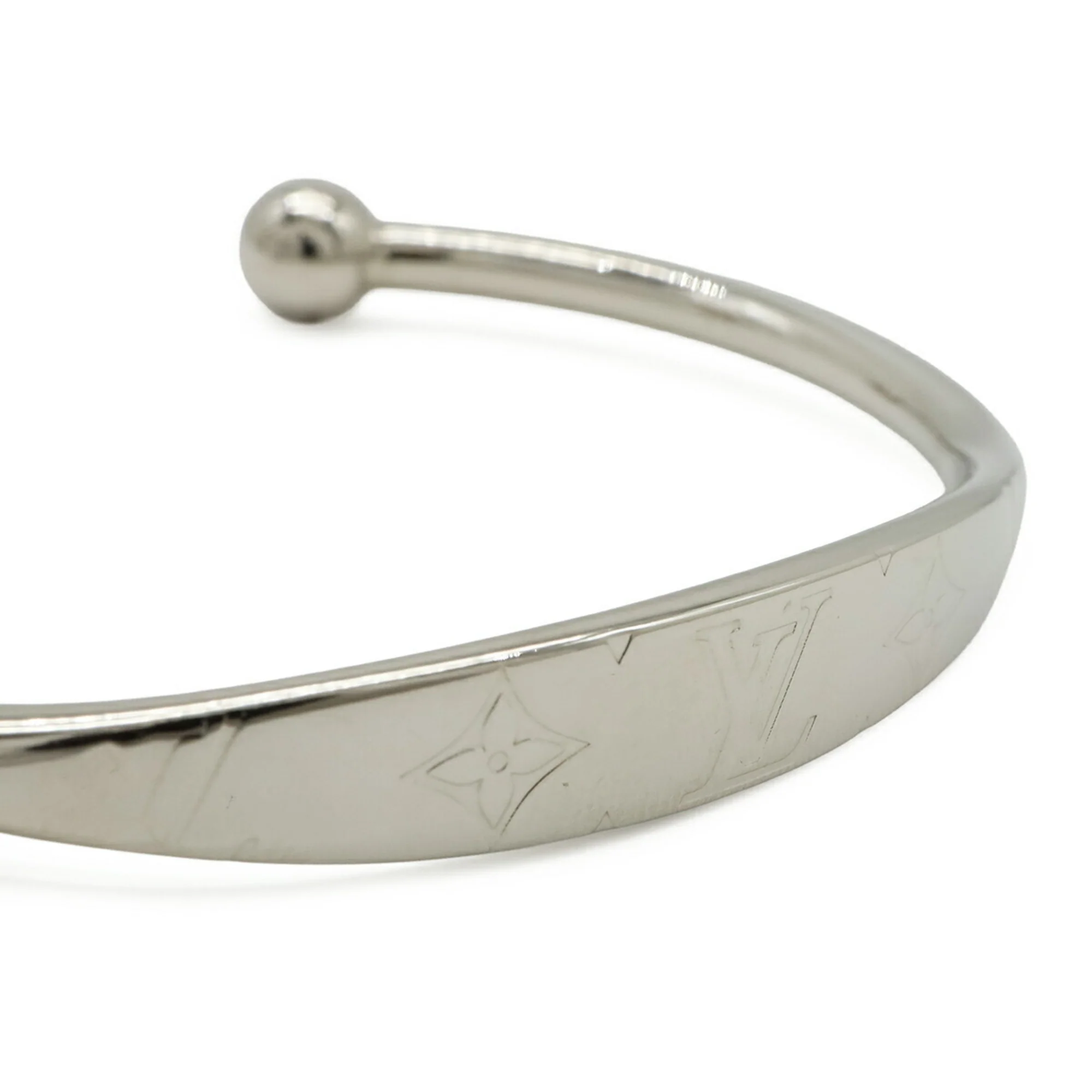 Jonc Monogram Bracelet Metal Silver - Image 4