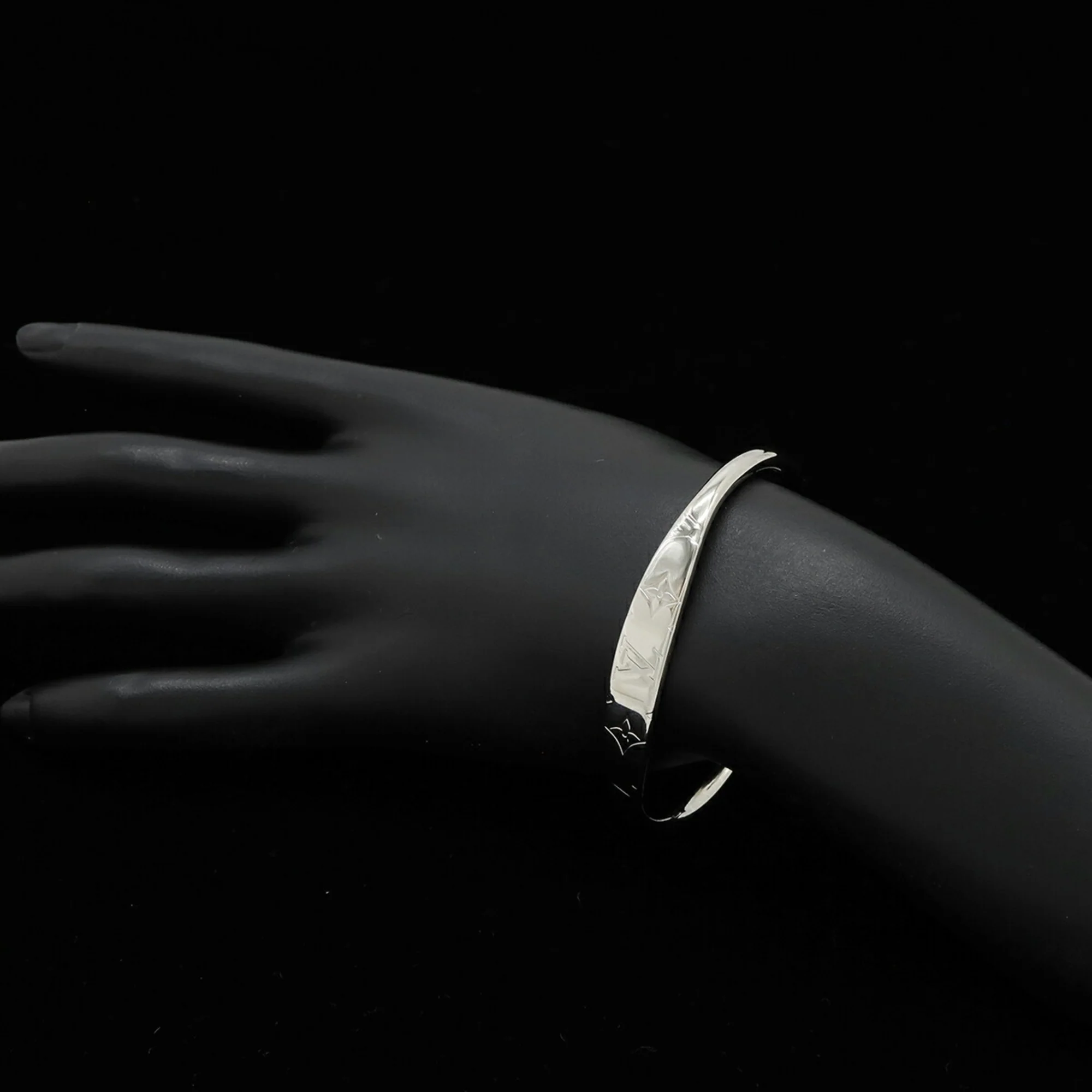 Jonc Monogram Bracelet Metal Silver - Image 6