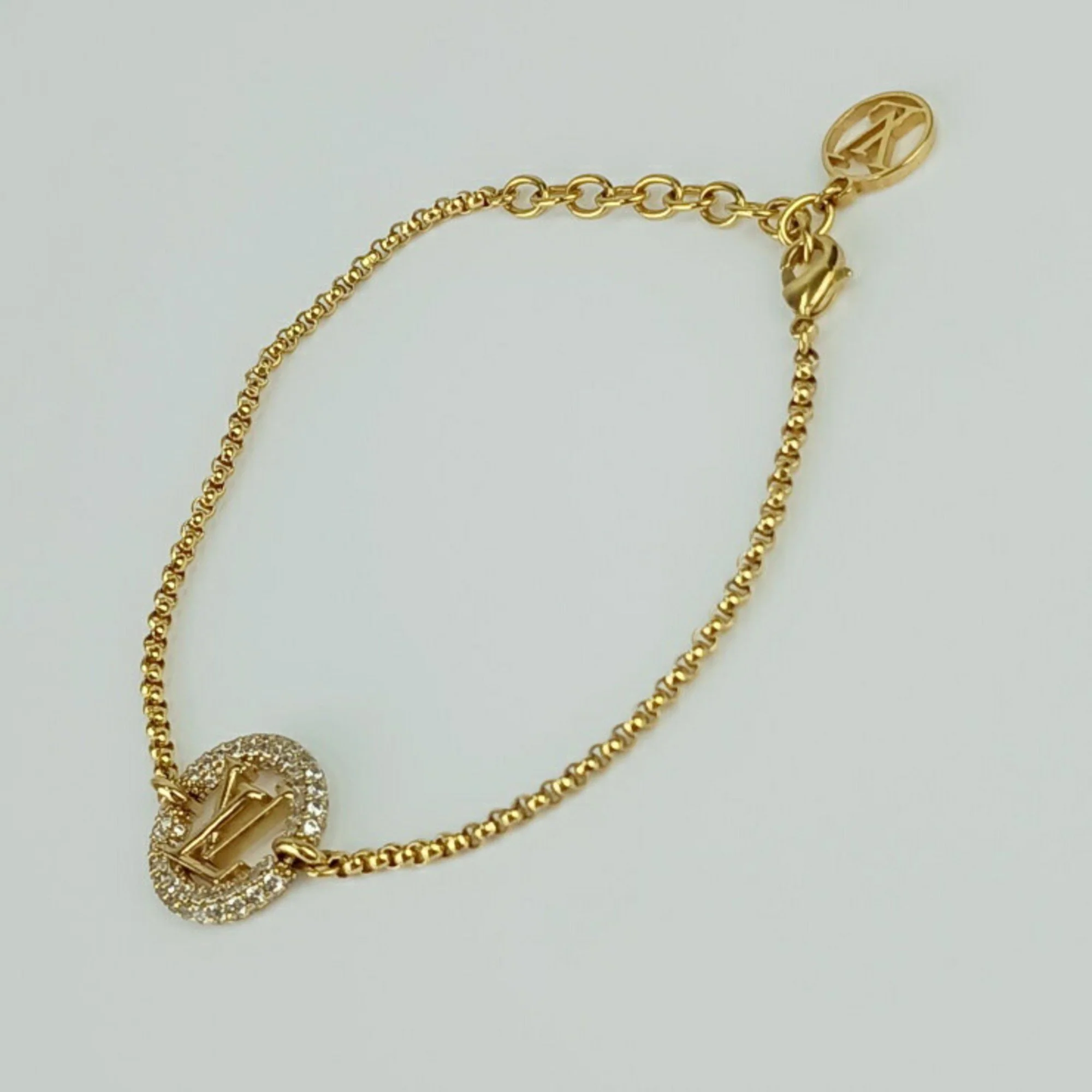 Louise By Night Bracelet Gold and Rhinestone - Image 2