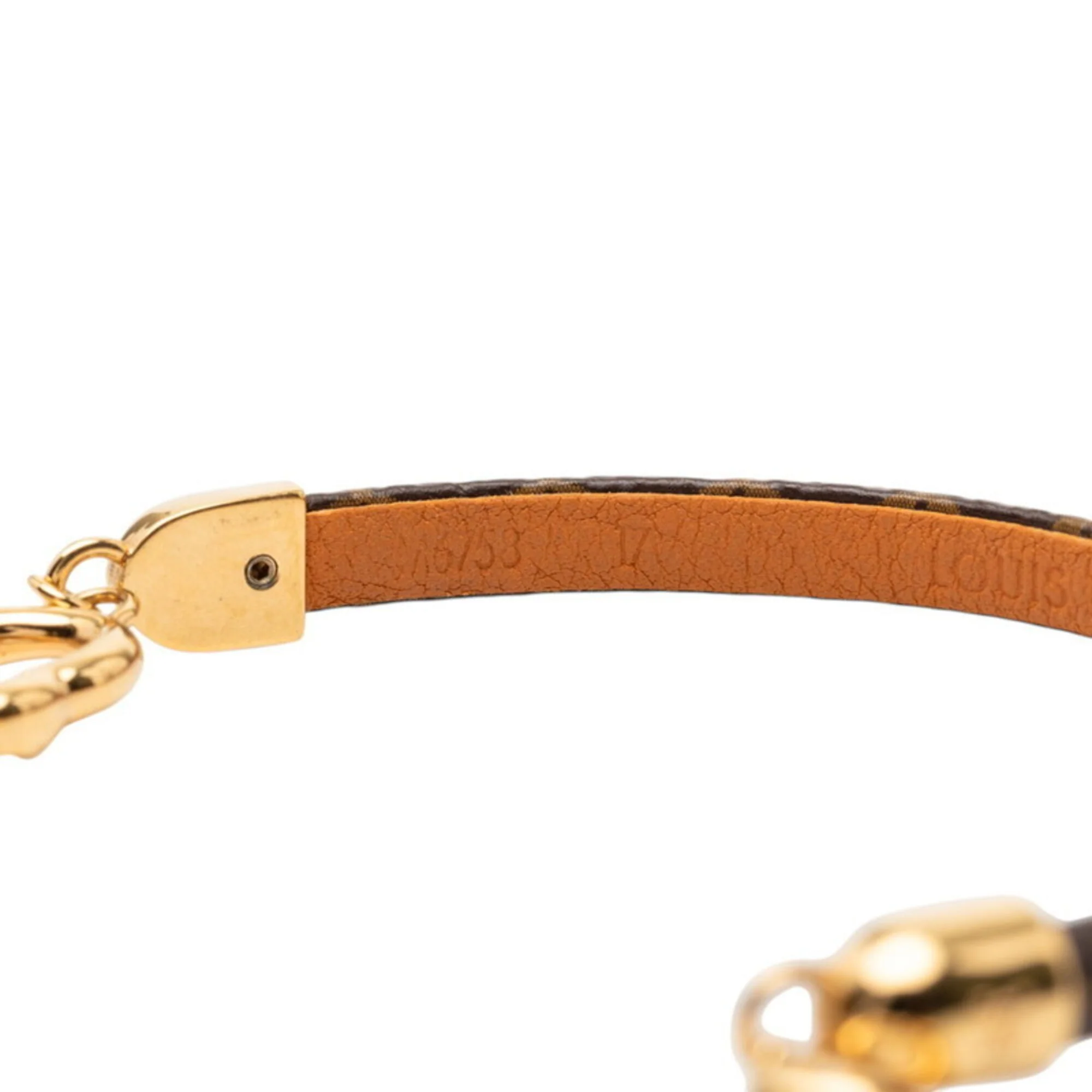 Monogram Bracelet Brown and Gold Gold Plated - Image 5