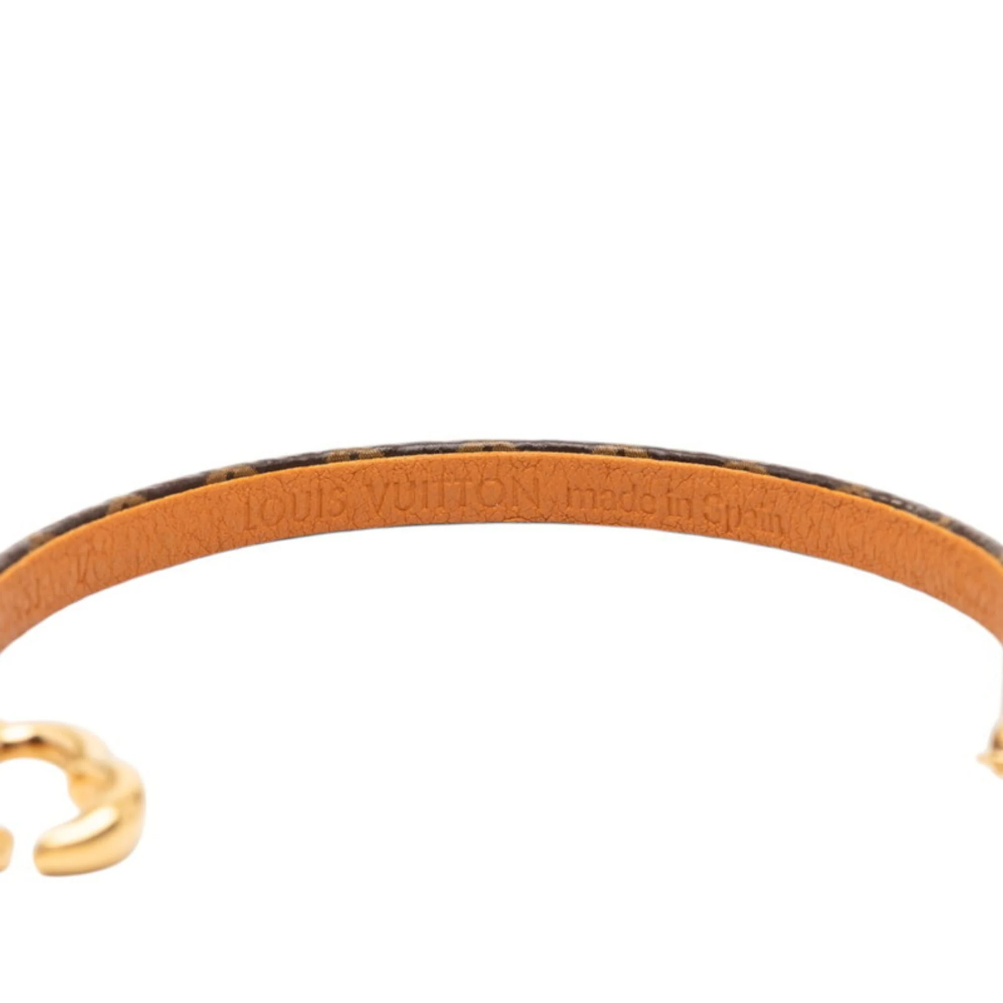 Monogram Bracelet Brown and Gold Gold Plated - Image 6