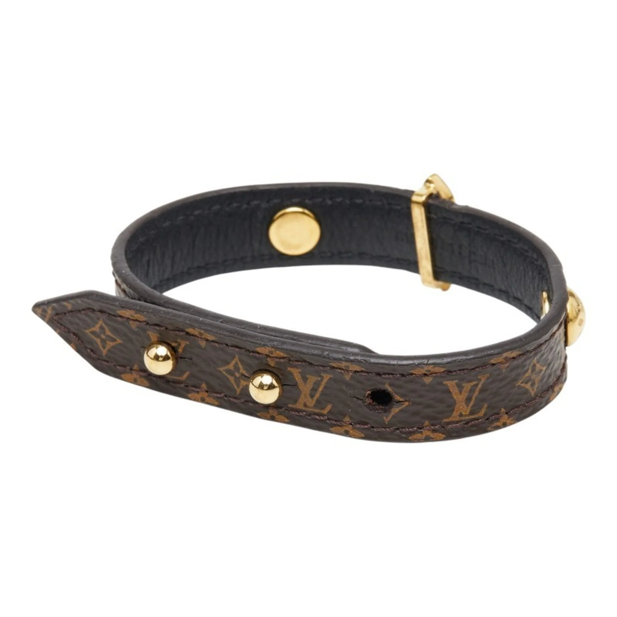 Monogram Bracelet Leather Brown - Image 2
