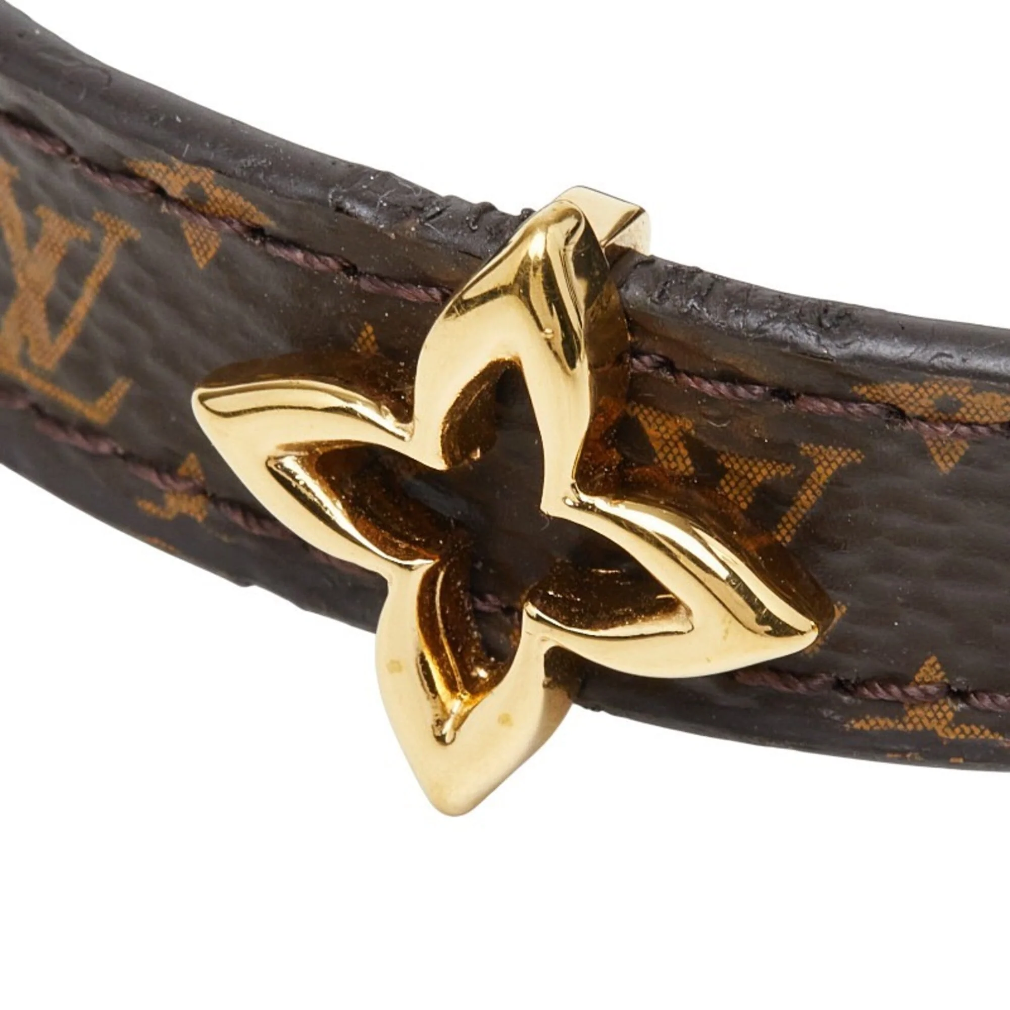 Monogram Bracelet Leather Brown - Image 3