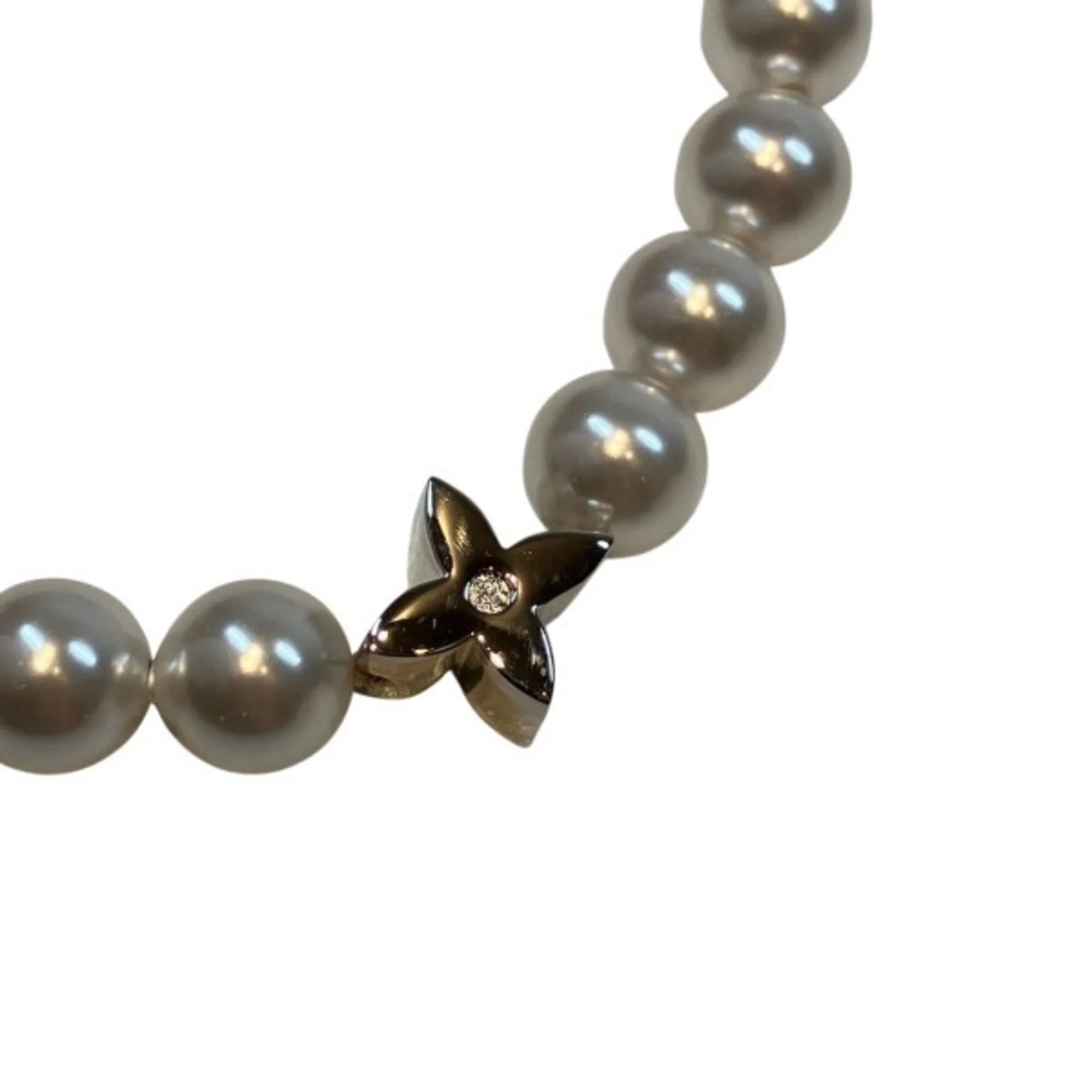 Pearl Fusion Bracelet Metal Silver White - Image 4