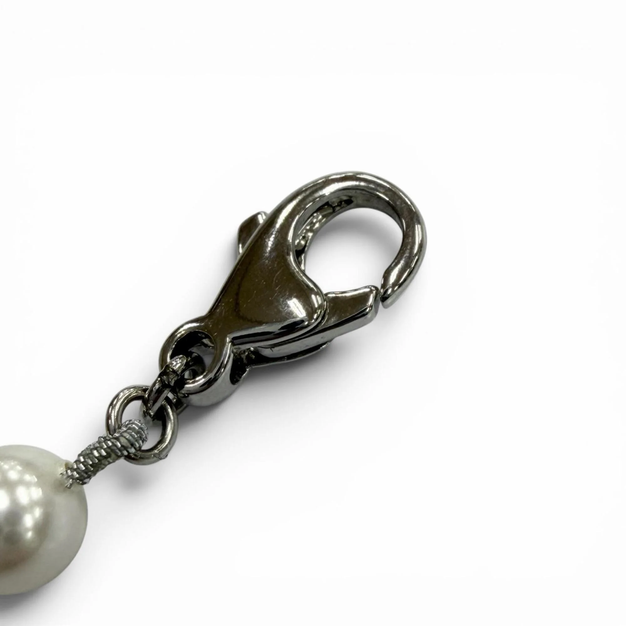Pearl Fusion Chain Bracelet Metal Silver White - Image 7