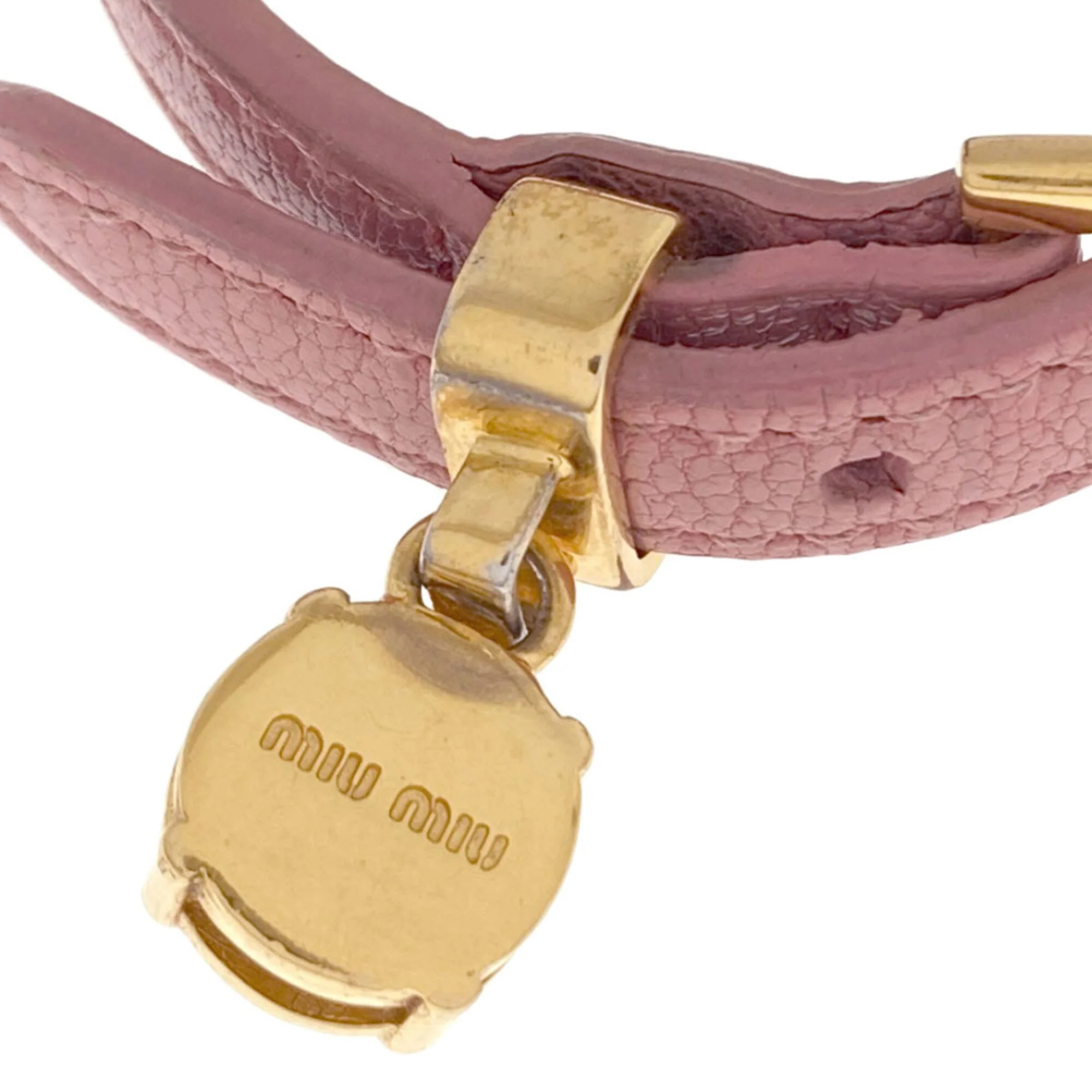 Charm Bracelet Leather and Metal with Rhinestone - Image 3