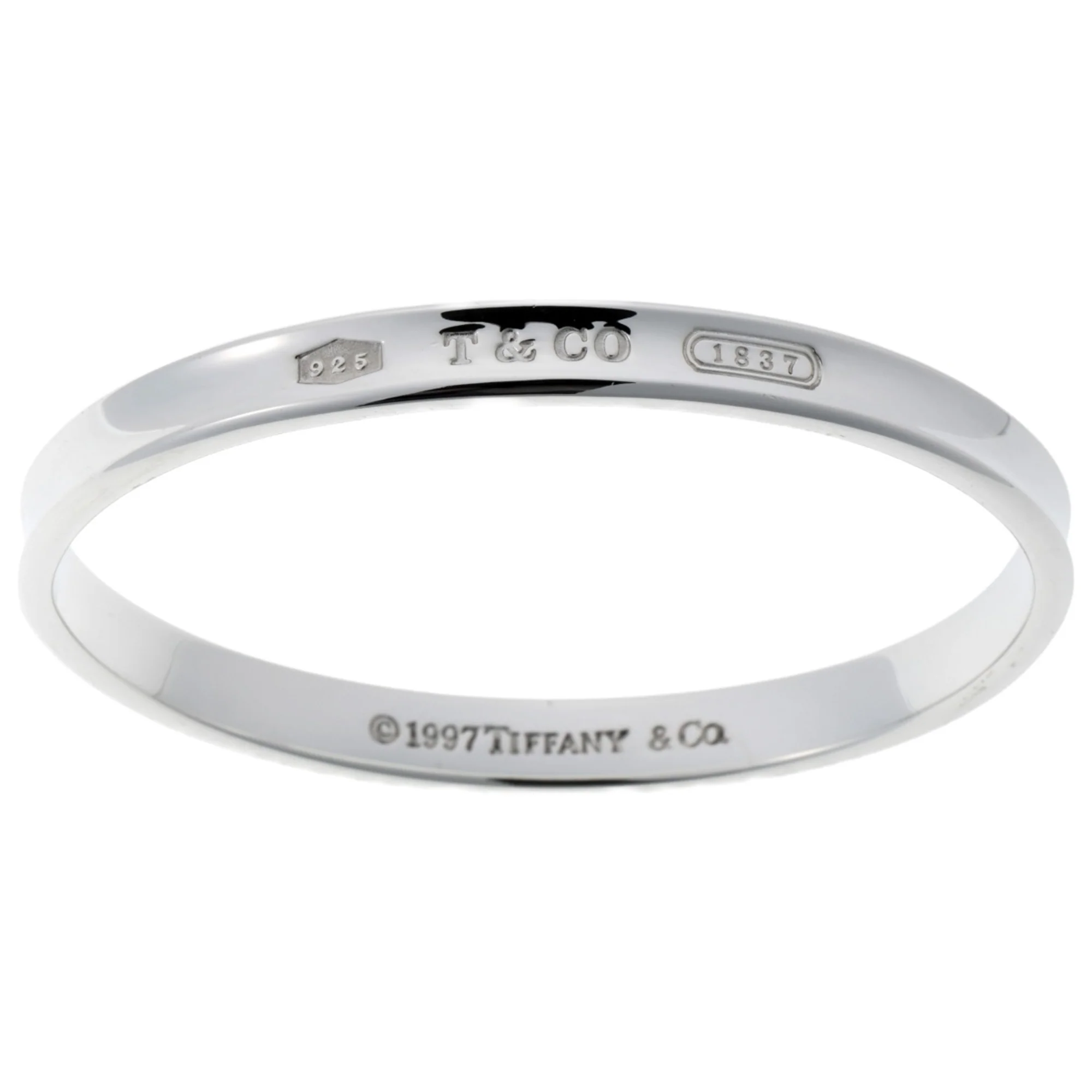 1837 Narrow Bangle Sterling Silver Bracelet - Image 2