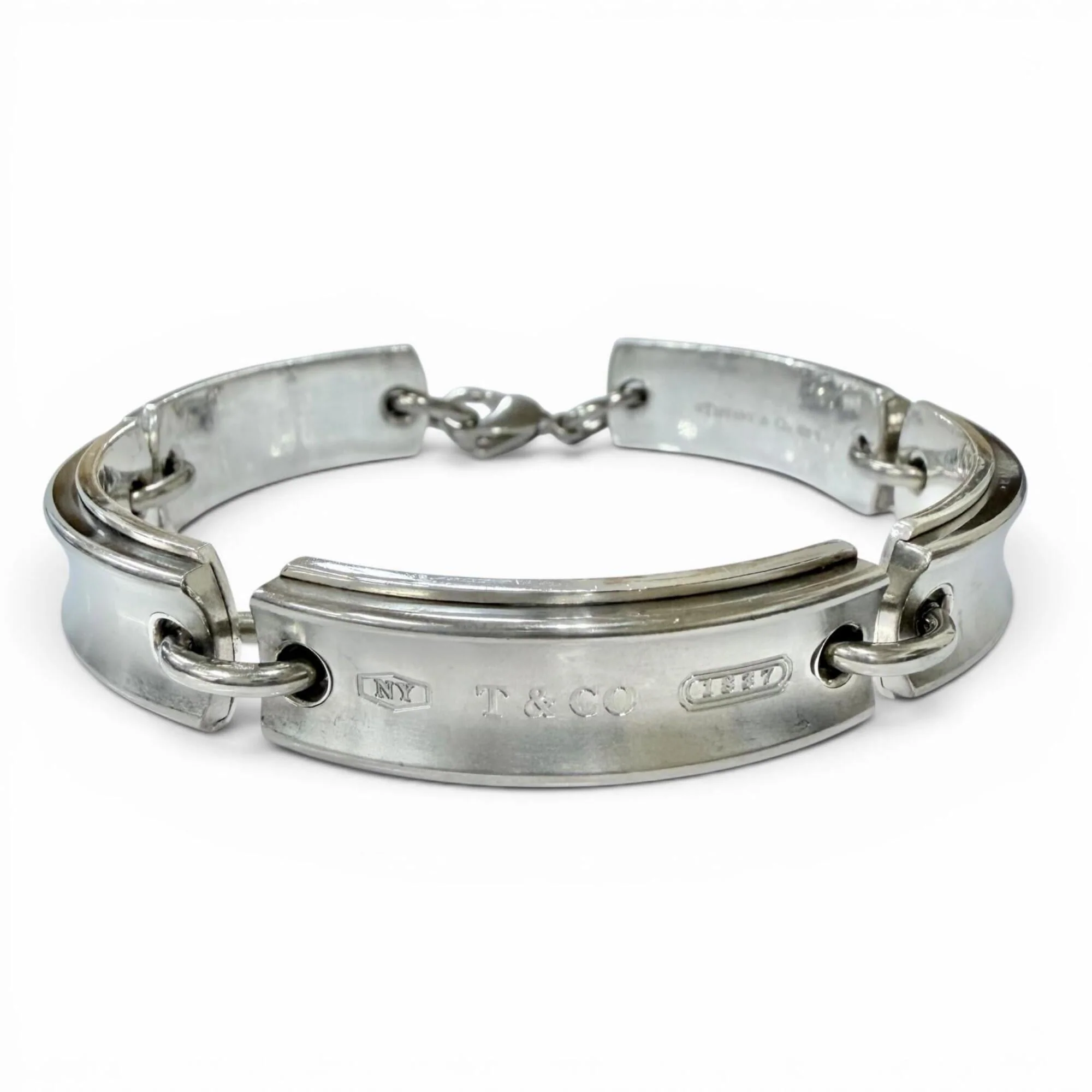 1837 Plate Link Bracelet Sterling Silver