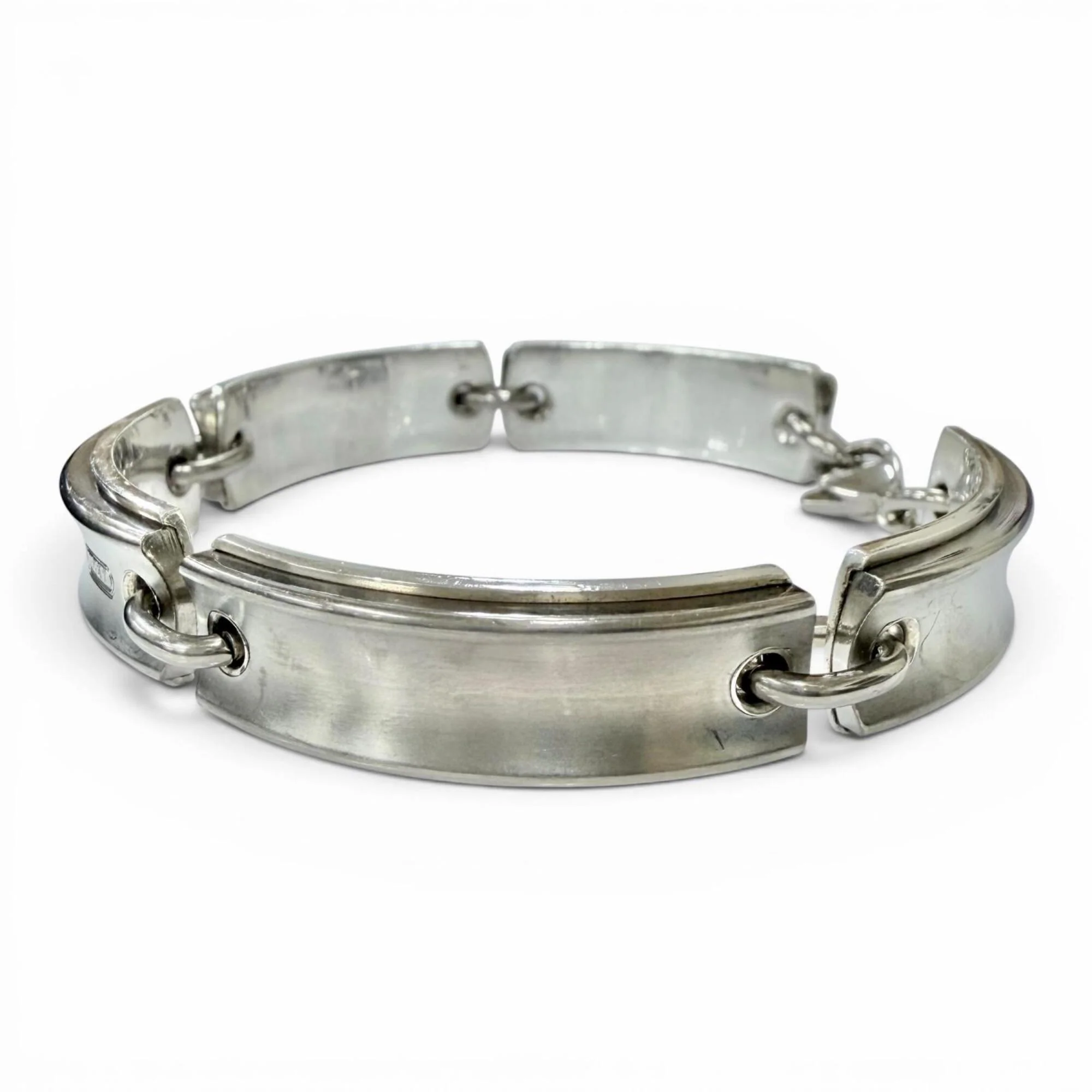 1837 Plate Link Bracelet Sterling Silver - Image 2