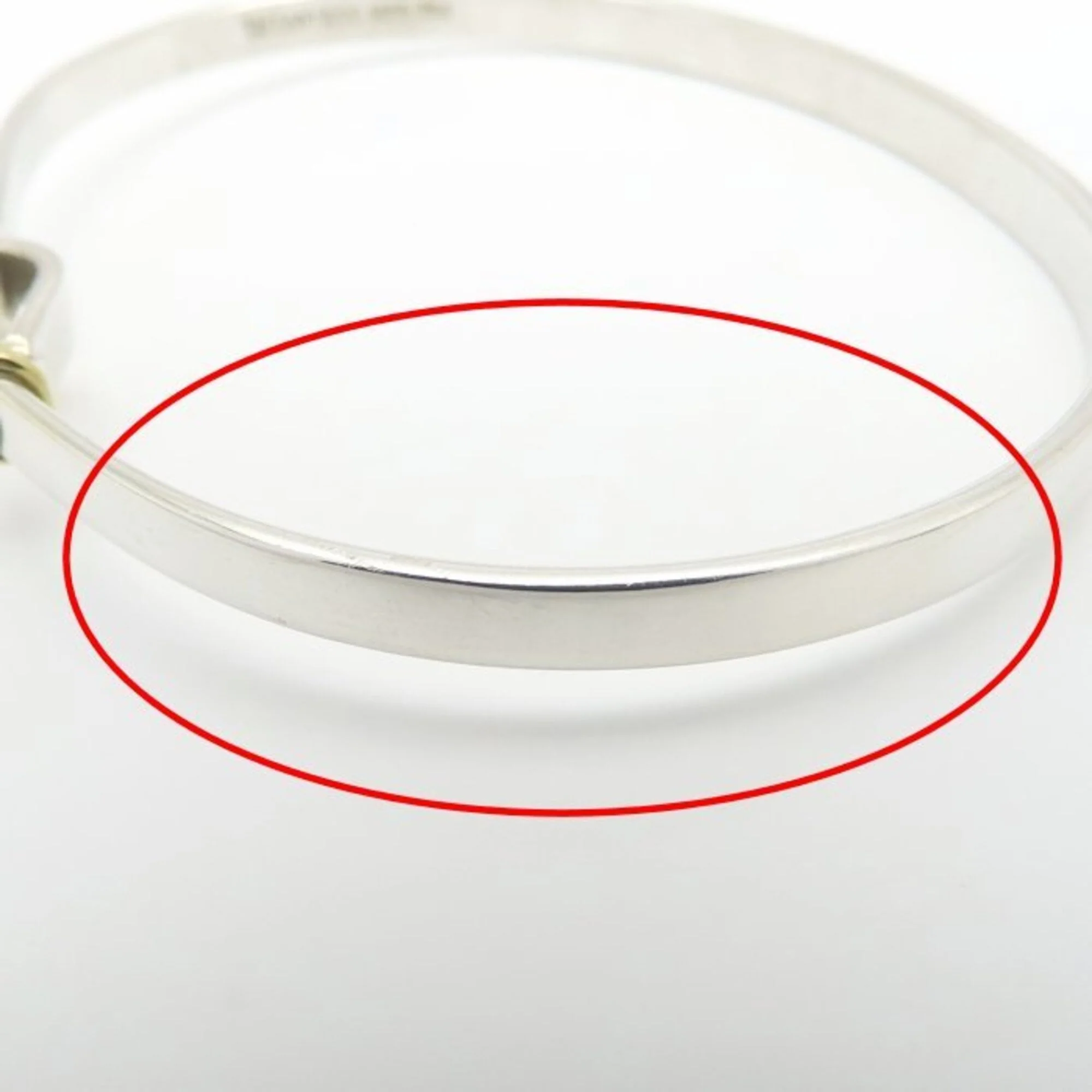 Bangle Bracelet Sterling Silver and 18K Yellow Gold - Image 8