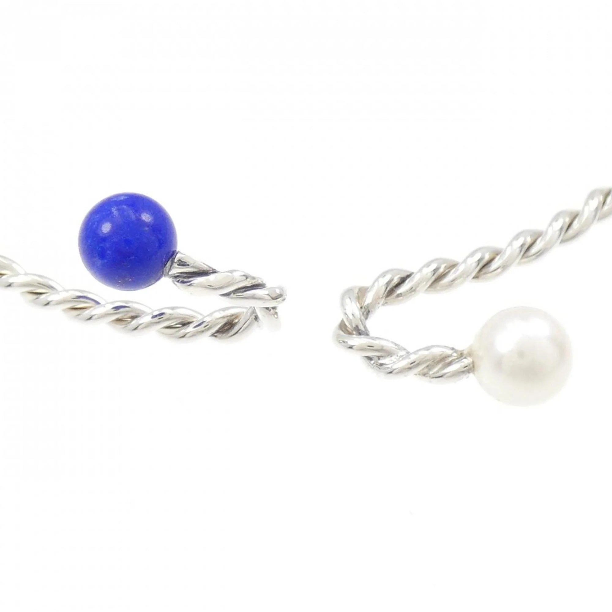 Bangle Sterling Silver with Lapis Lazuli Bracelet - Image 3